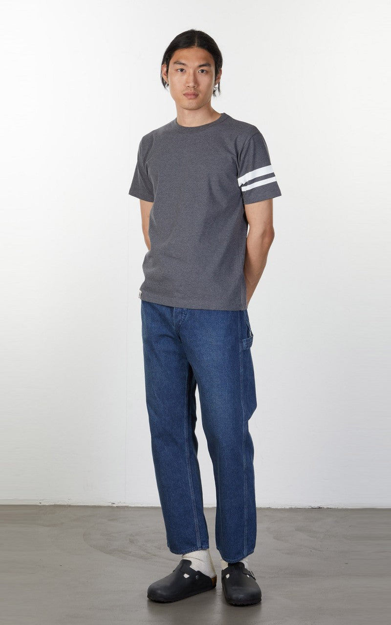 Momotaro Jeans GTB Zimbabwe Cotton T-Shirt Dark Grey