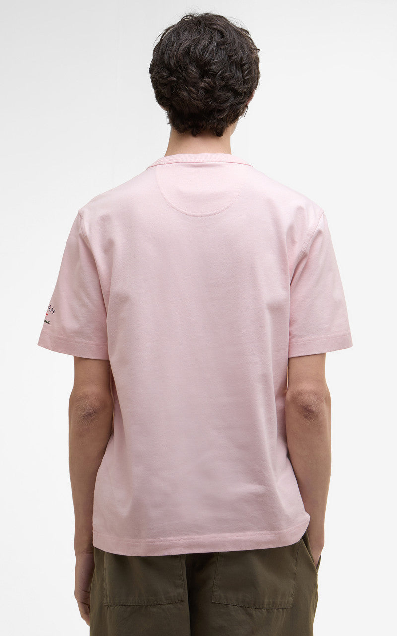 Barbour x NOAH Floral T-Shirt Chalk Pink