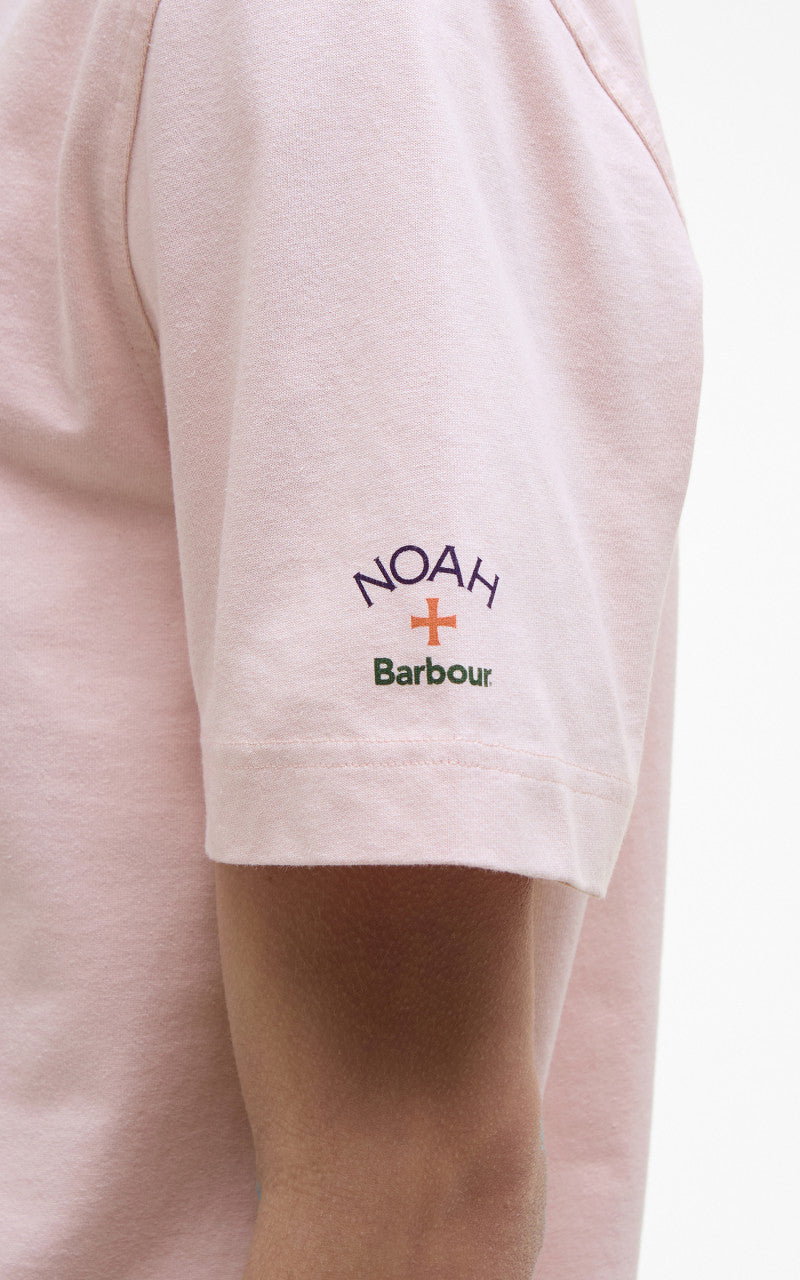 Barbour x NOAH Floral T-Shirt Chalk Pink