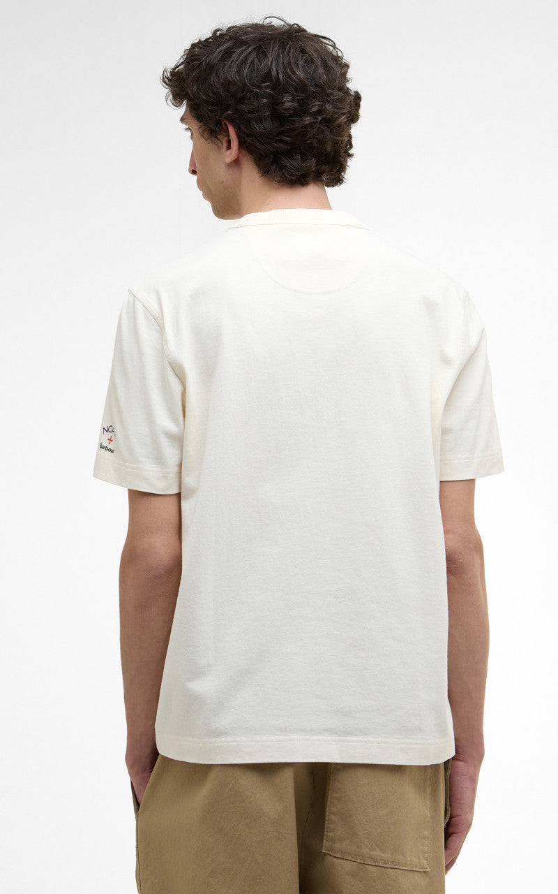 Barbour x NOAH Floral T-Shirt Whisper White