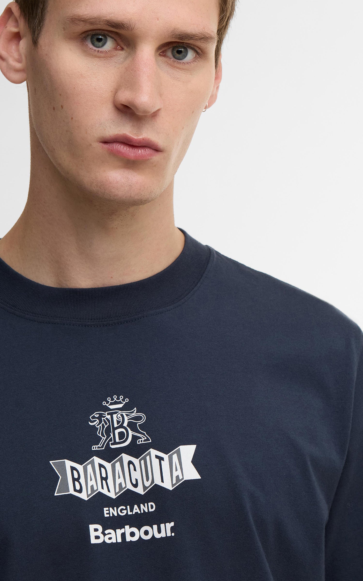 Barbour x Baracuta T-Shirt Vinyl Oversized Navy