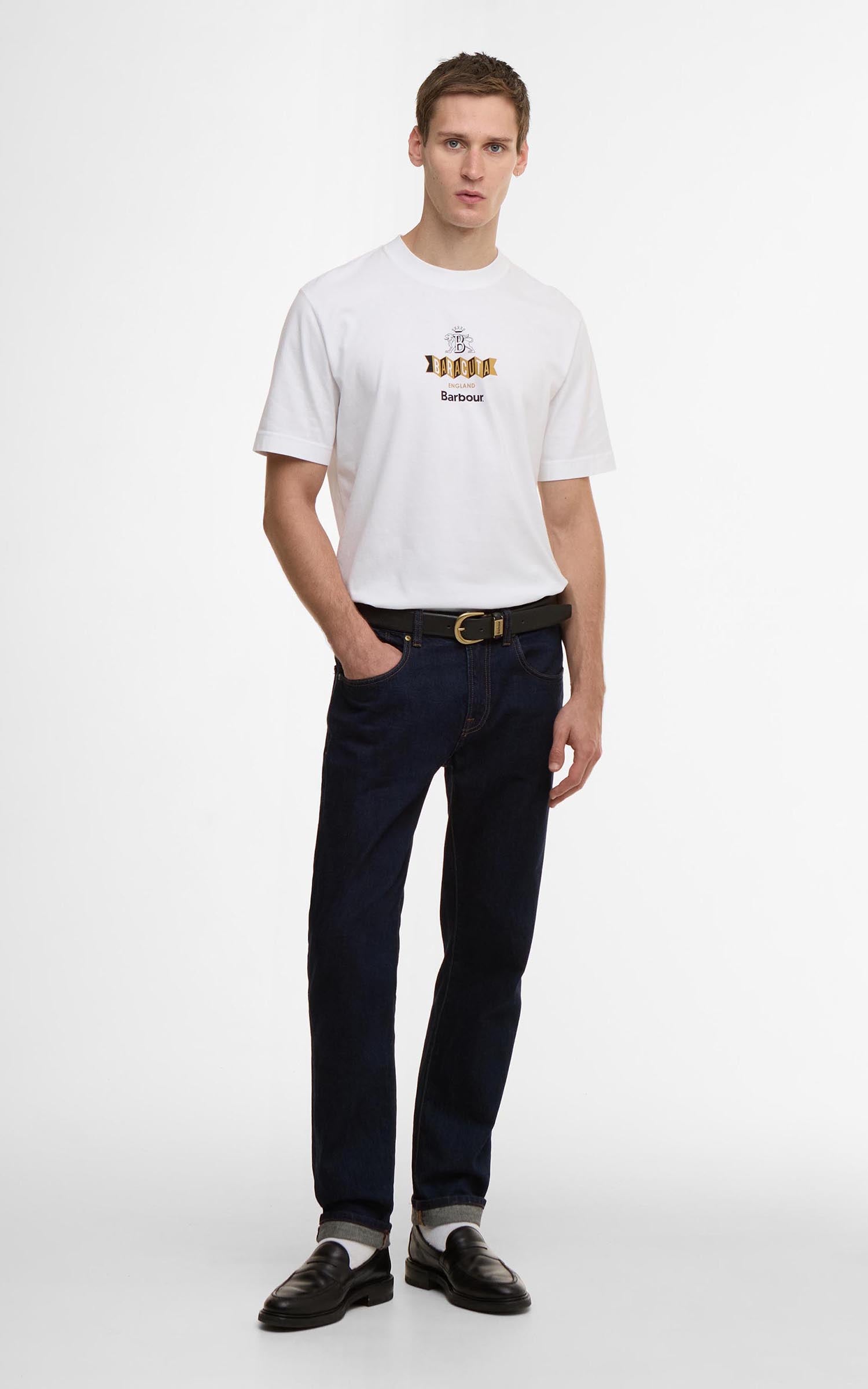 Barbour x Baracuta T-Shirt Vinyl Oversized White