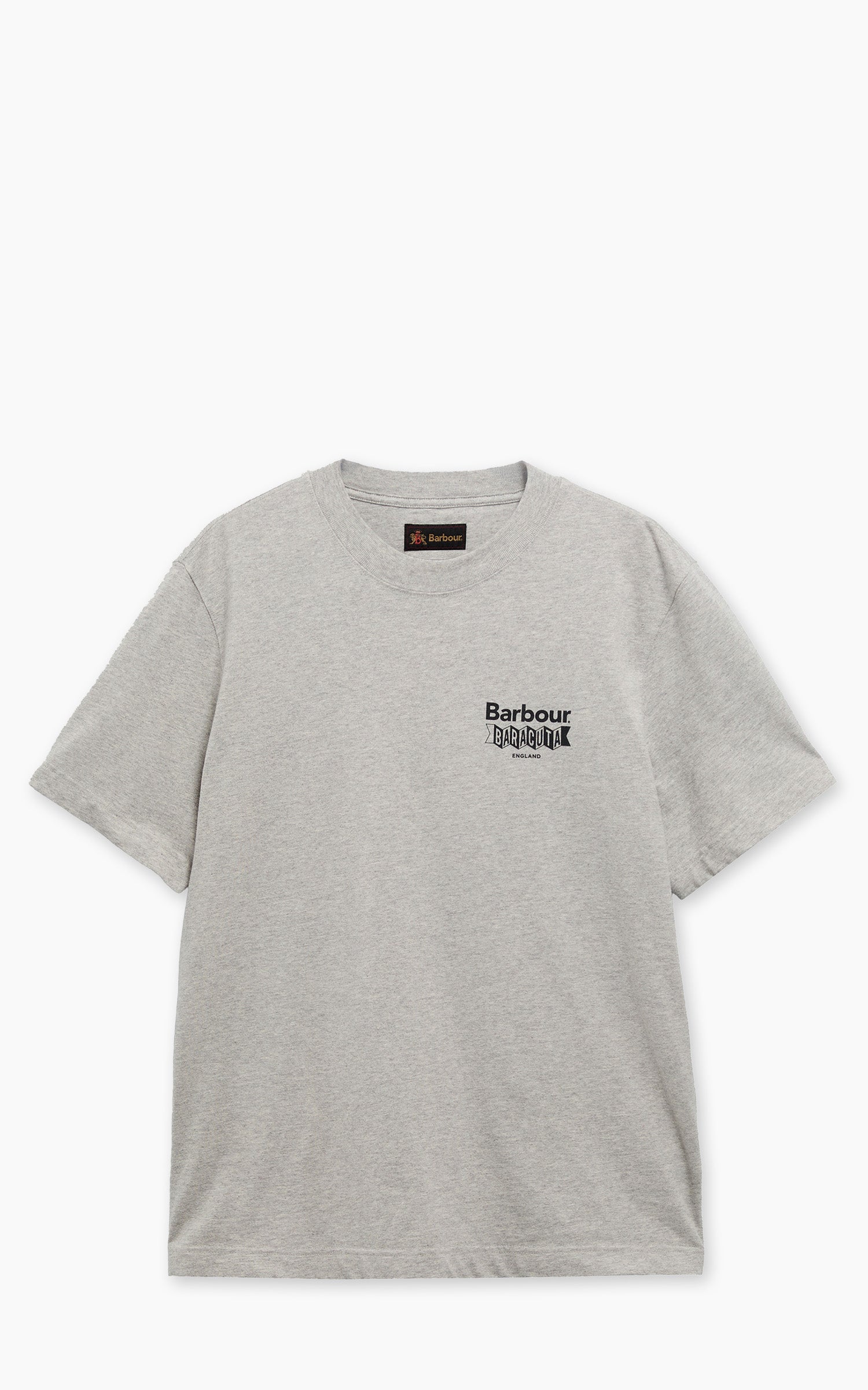 Barbour x Baracuta T-Shirt All Nighter Oversized Grey Marl