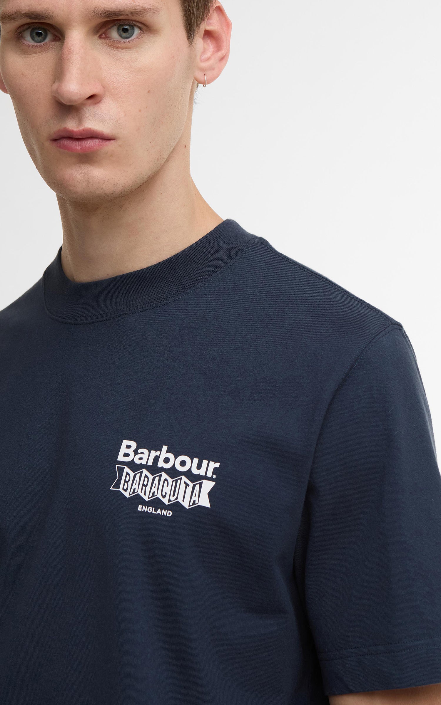 Barbour x Baracuta T-Shirt All Nighter Oversized Navy