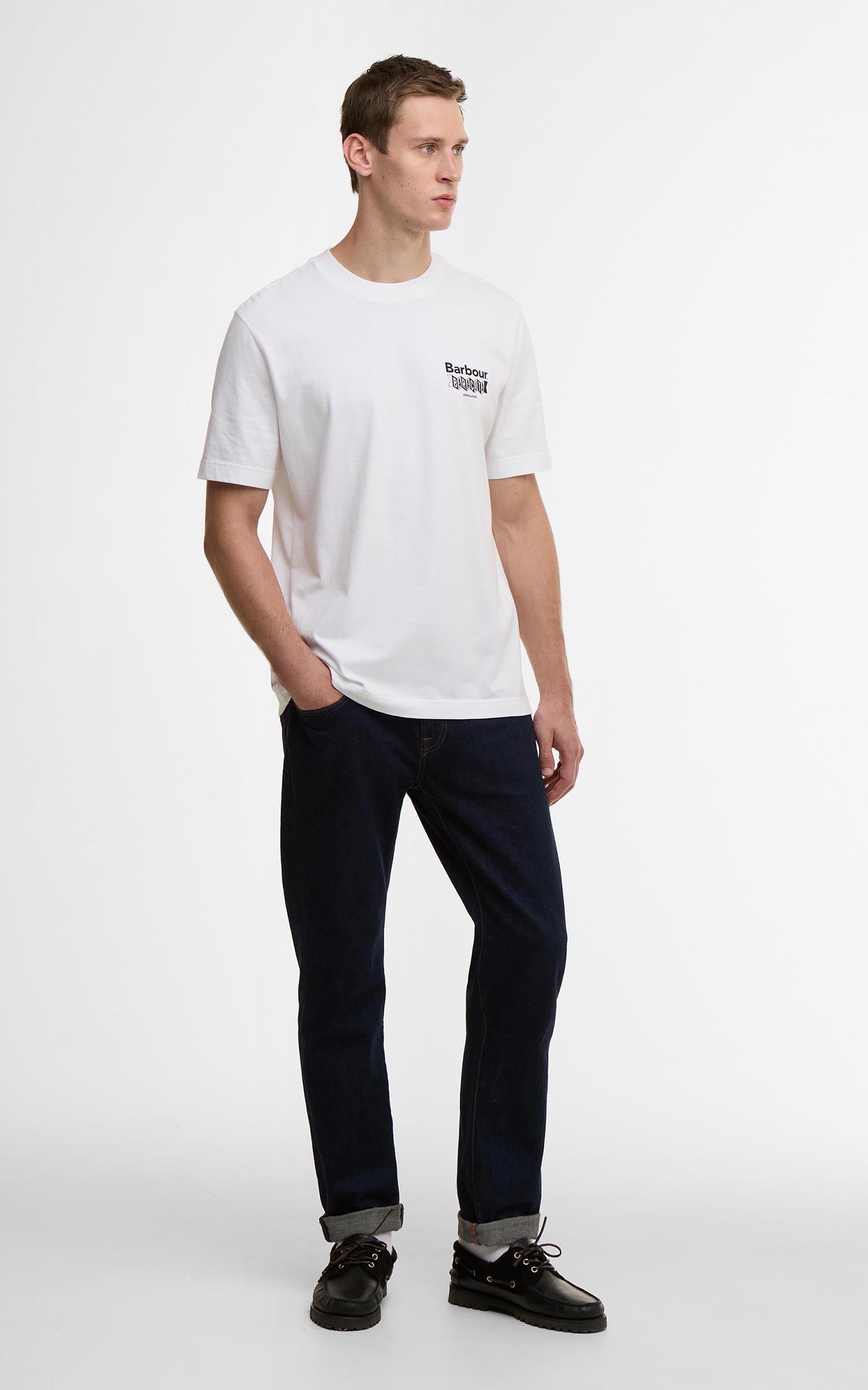 Barbour x Baracuta T-Shirt All Nighter Oversized White