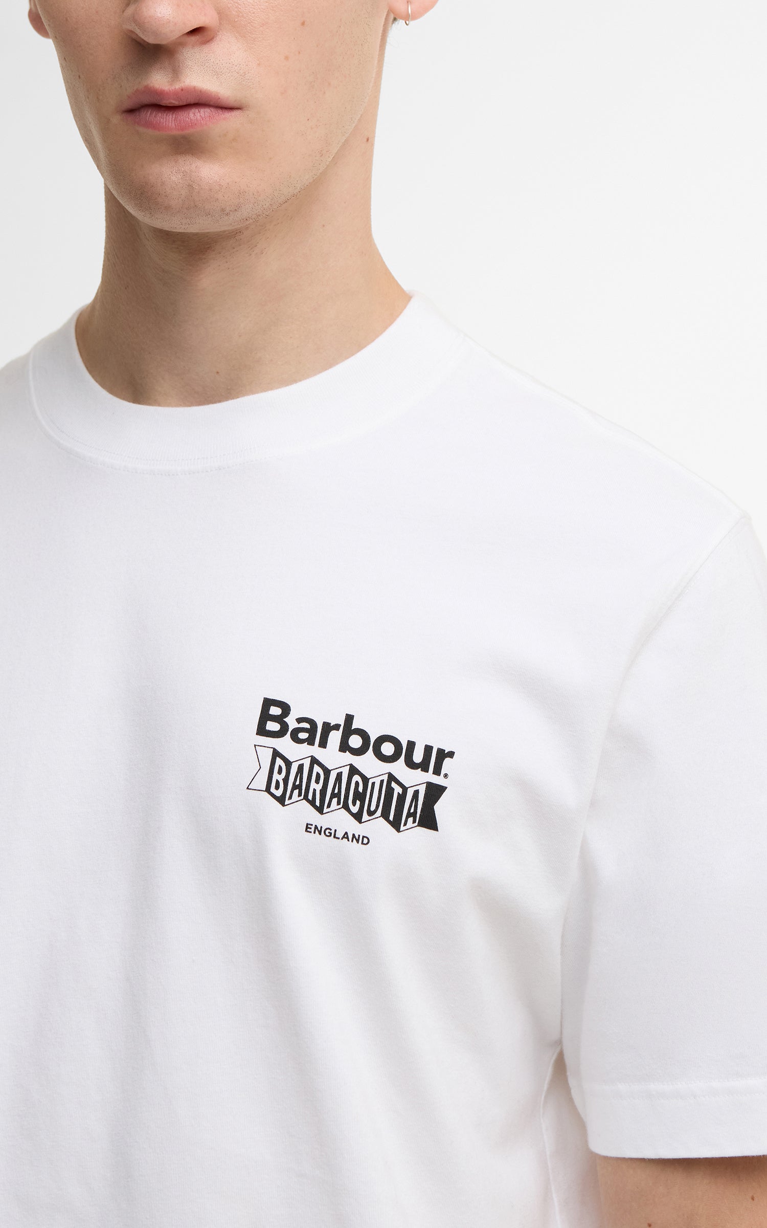 Barbour x Baracuta T-Shirt All Nighter Oversized White