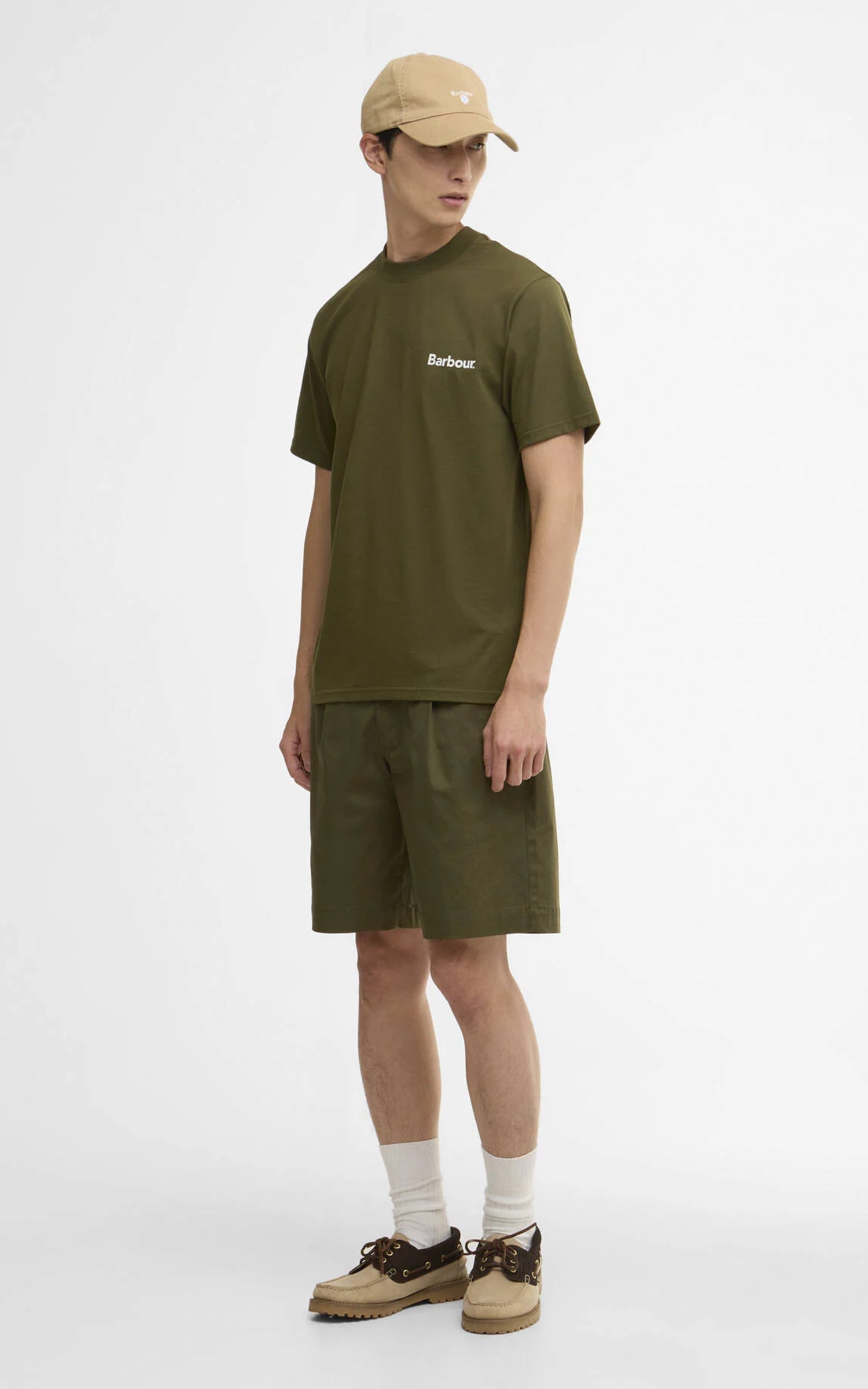 Barbour Camber Oversized T-Shirt Mid Olive