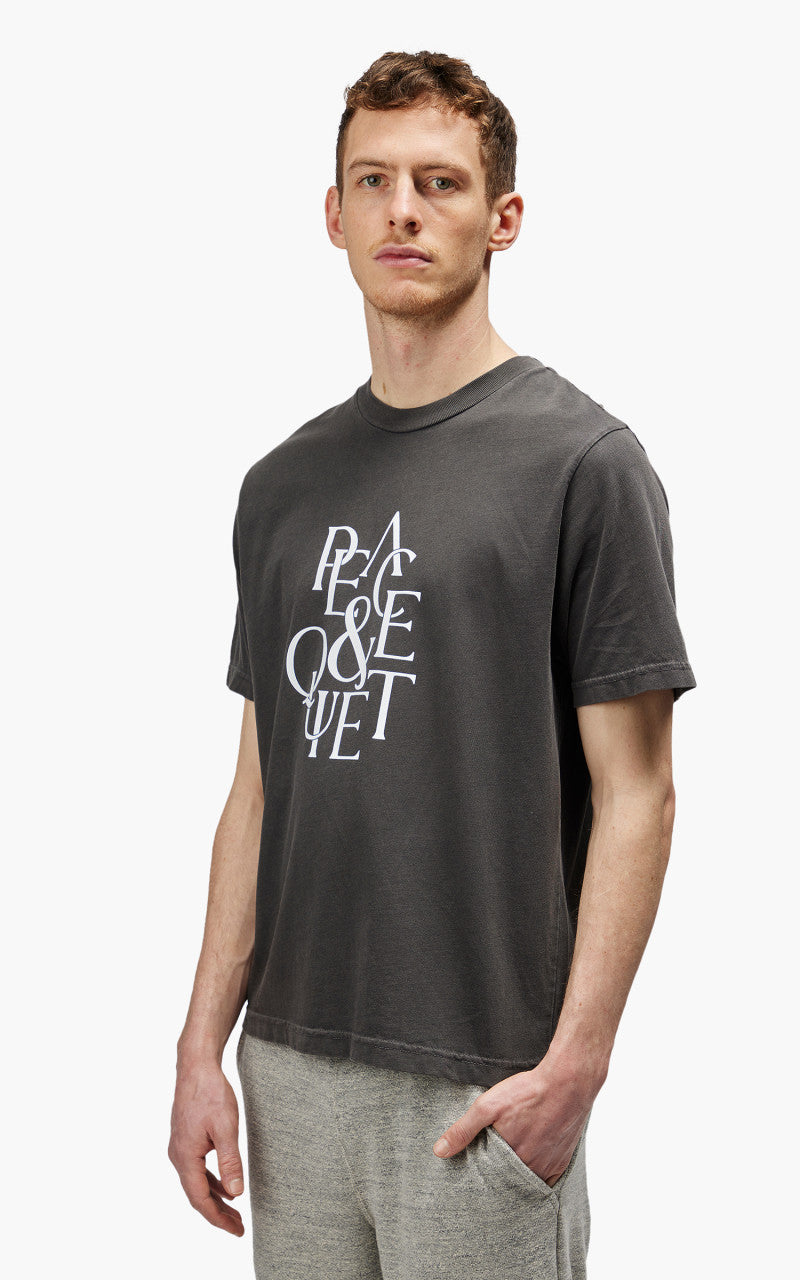 Museum of Peace & Quiet Serif T-Shirt Black