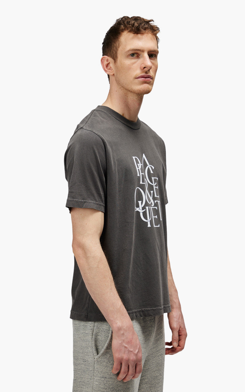 Museum of Peace & Quiet Serif T-Shirt Black