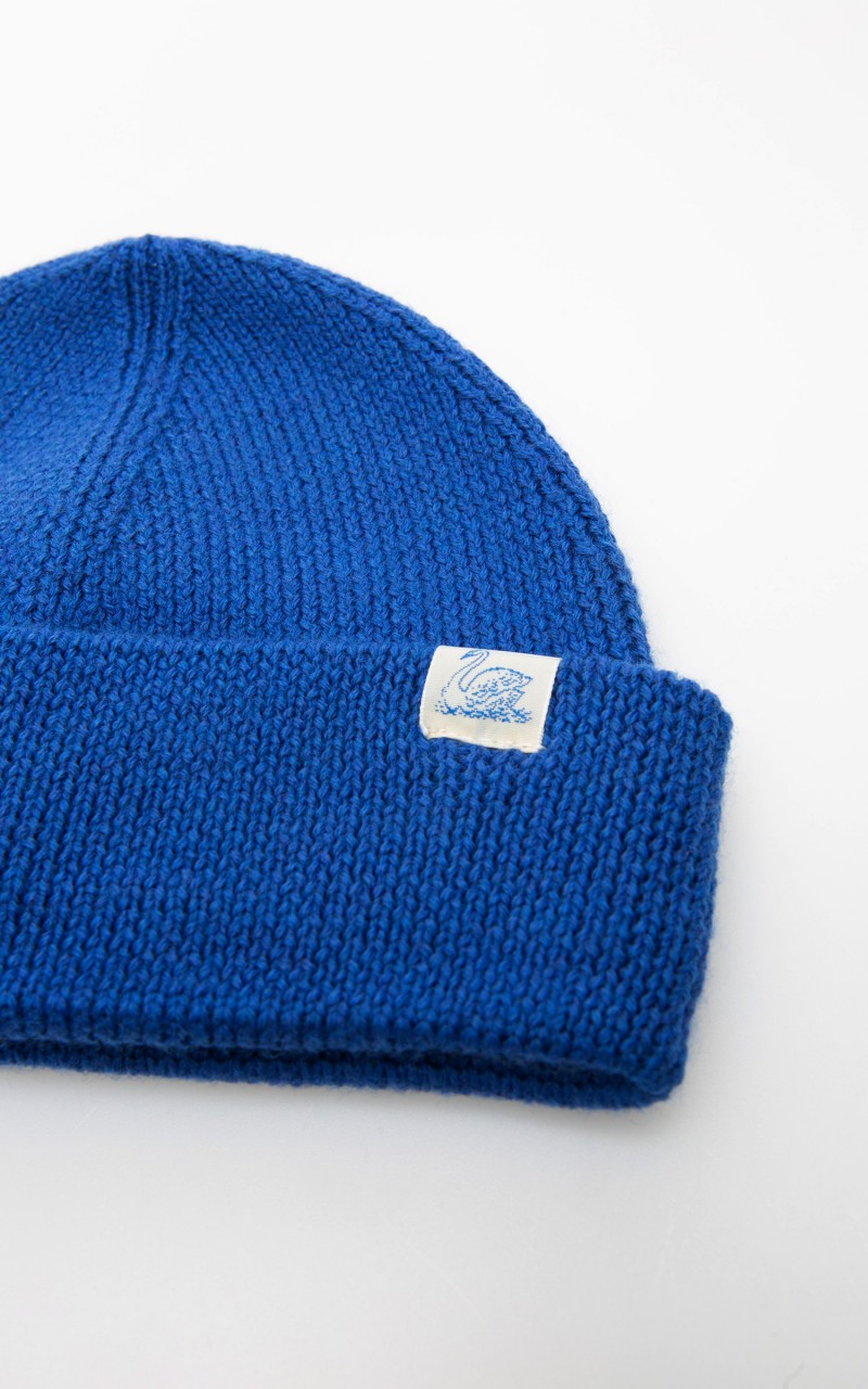 Merz b. Schwanen MWBN05 Merino Beanie Swan Blue