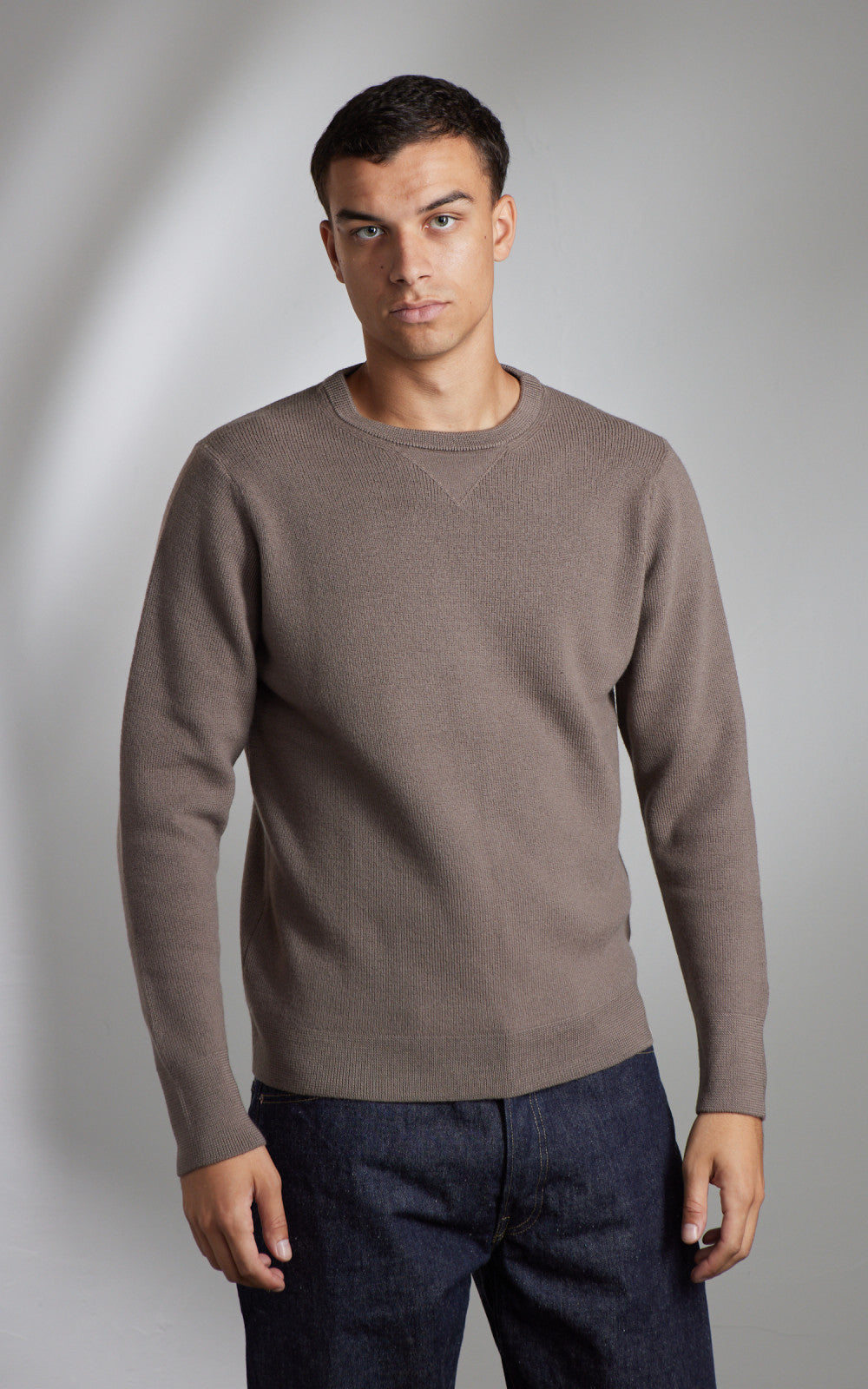 Merz b. Schwanen MWCC01 Classic Crew Merino Pullover Grain