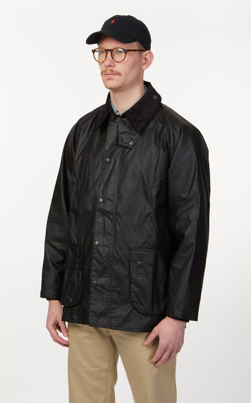 Barbour Bedale Wax Jacket Black