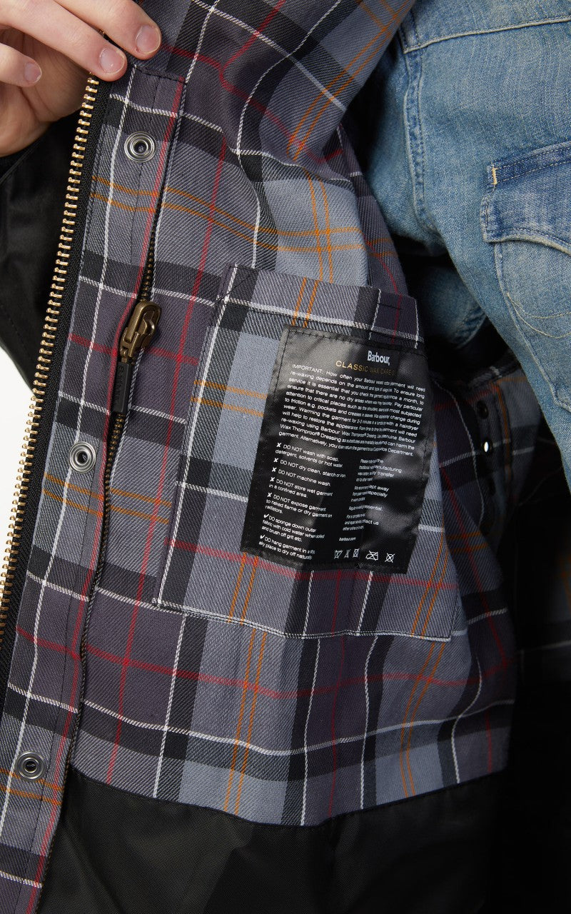 Barbour Bedale Wax Jacket Black