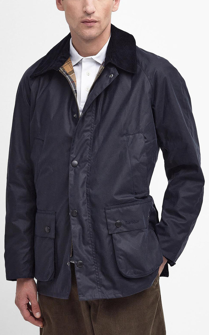 Barbour Ashby Wax Jacket Navy