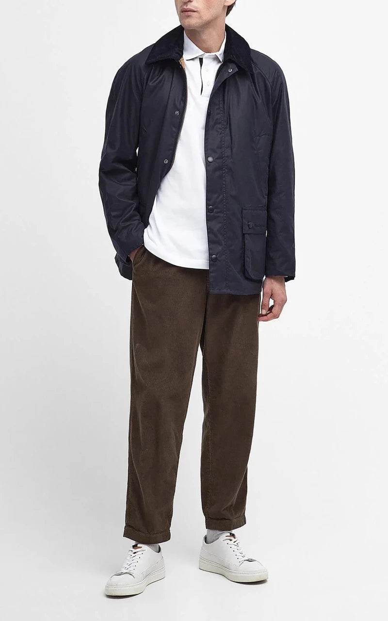 Barbour Ashby Wax Jacket Navy