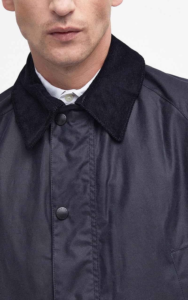 Barbour Ashby Wax Jacket Navy