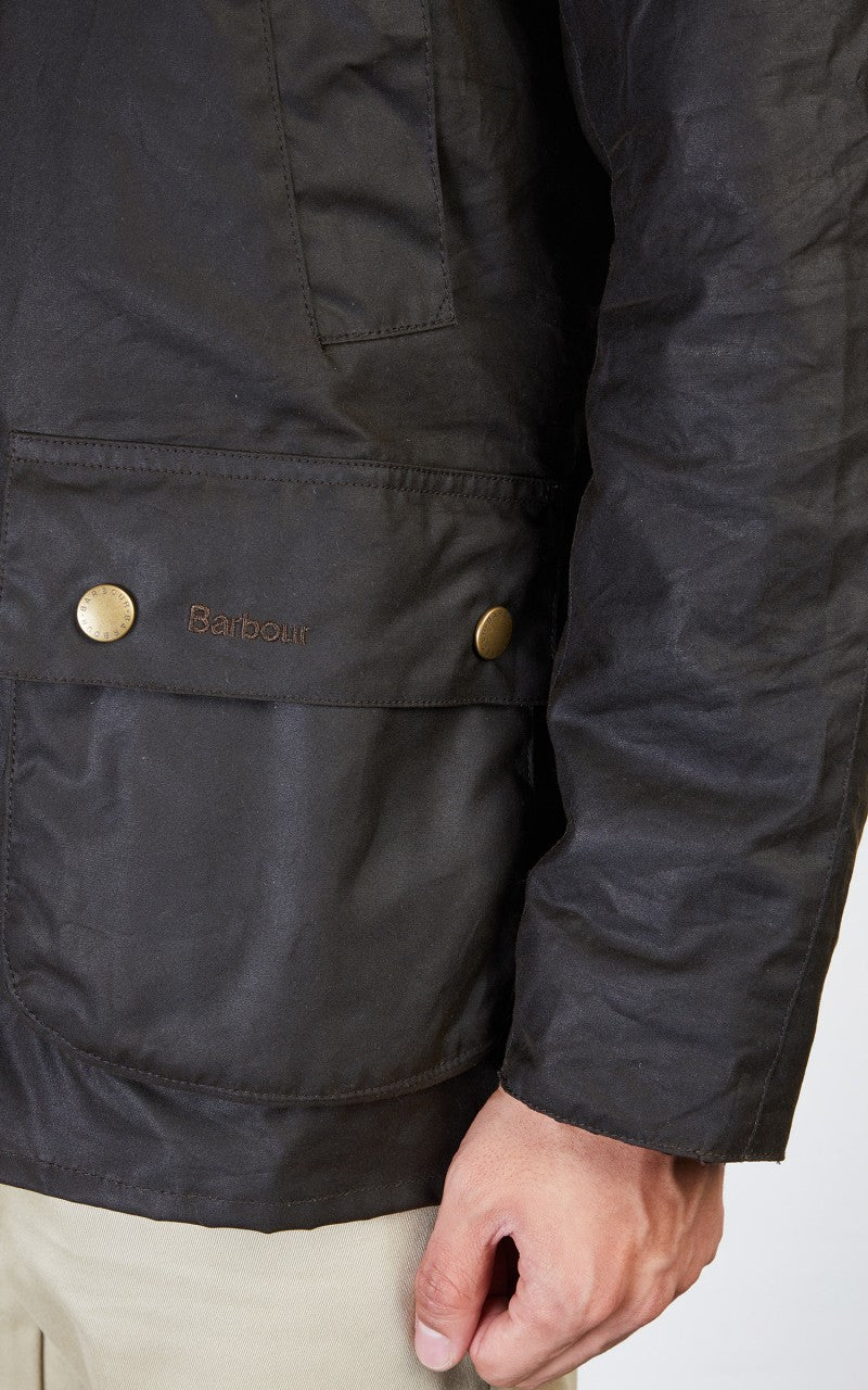 Barbour Ashby Wax Jacket Olive