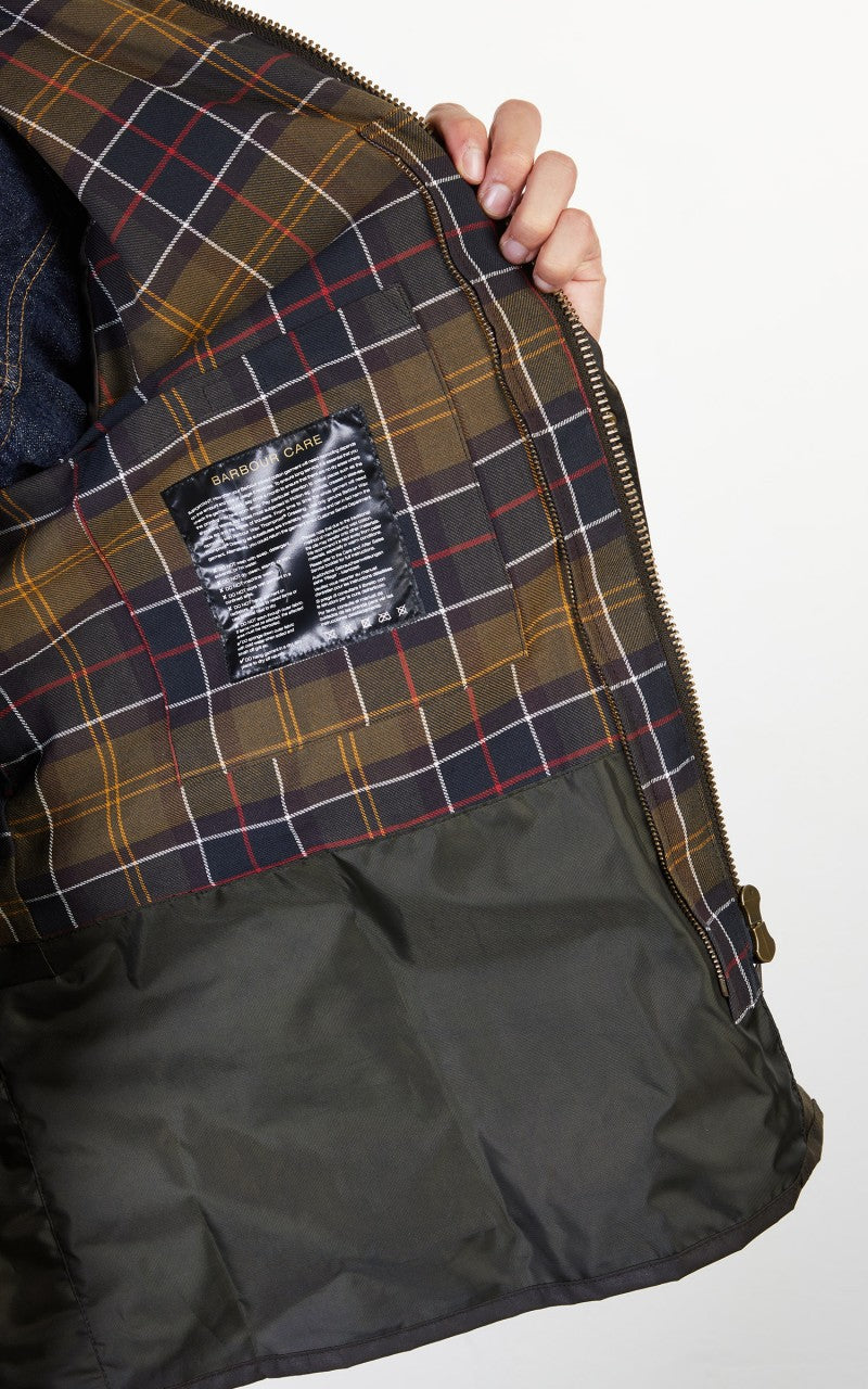 Barbour Ashby Wax Jacket Olive