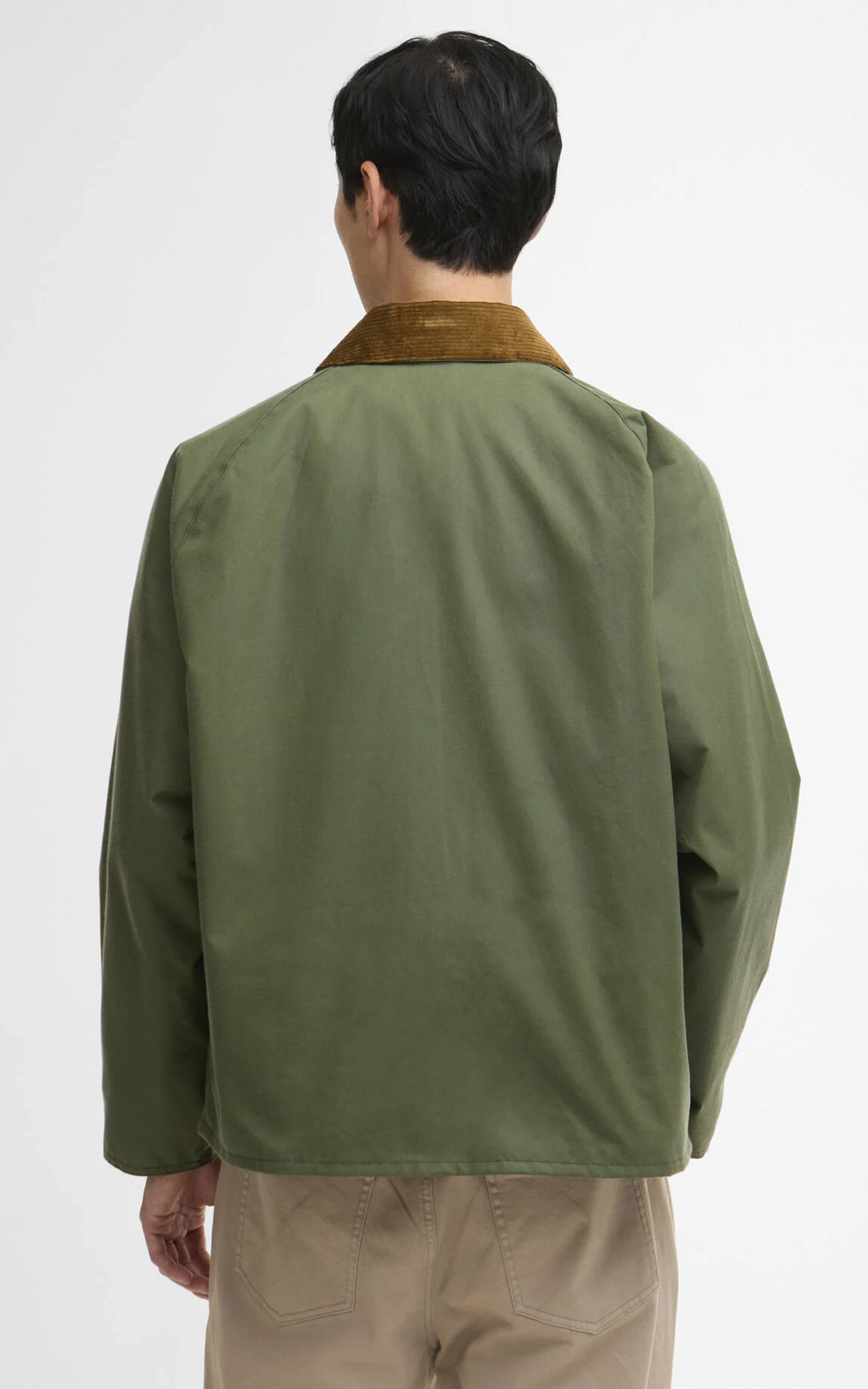 Barbour Oversized Transport Waxed Jacket Light Moss