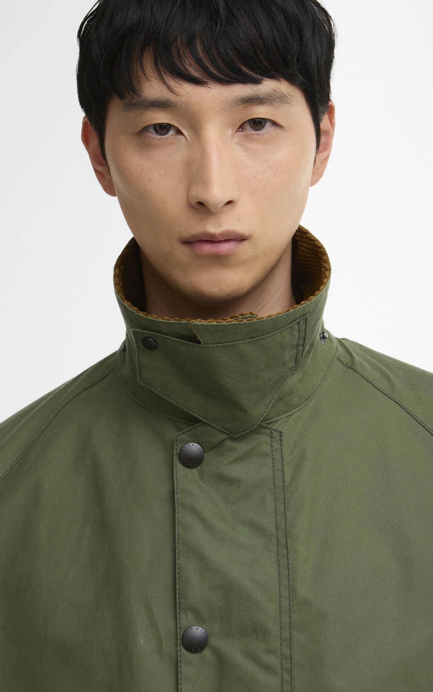 Barbour Oversized Transport Waxed Jacket Light Moss
