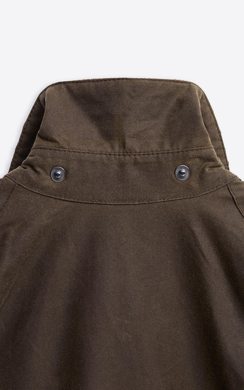 Barbour Oversized Transport Waxed Jacket Beech