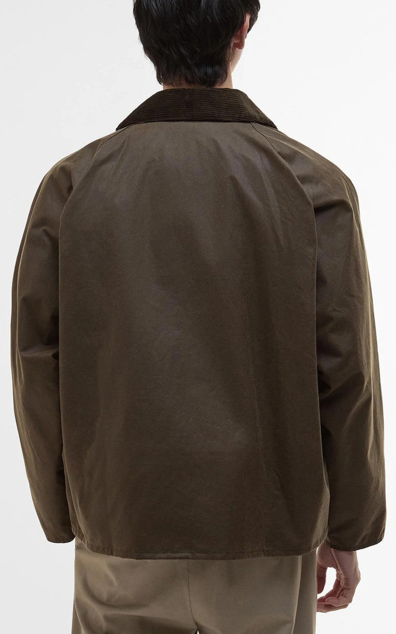 Barbour Oversized Transport Waxed Jacket Beech