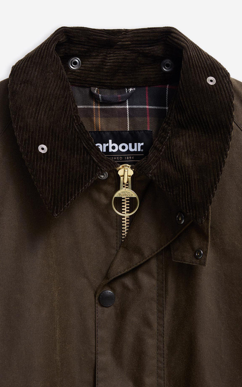 Barbour Oversized Transport Waxed Jacket Beech