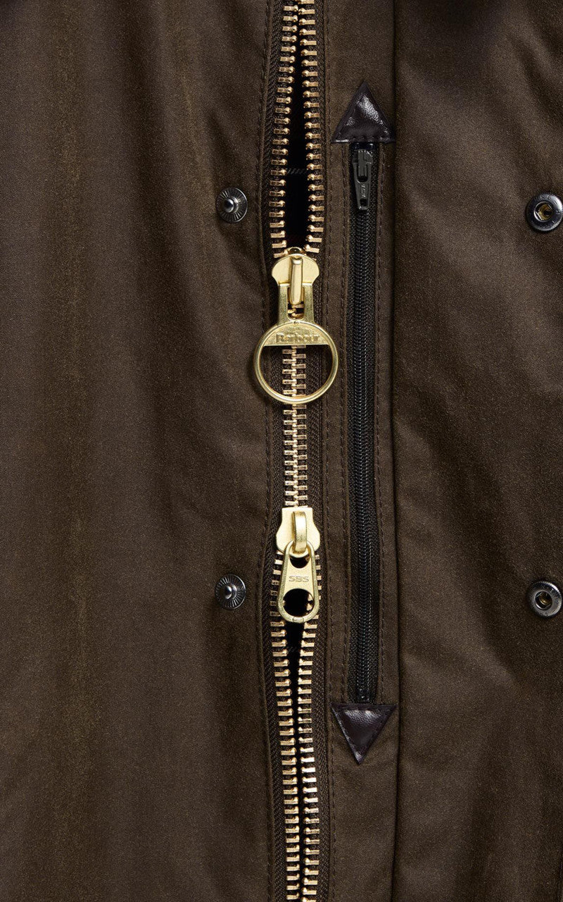 Barbour Oversized Transport Waxed Jacket Beech