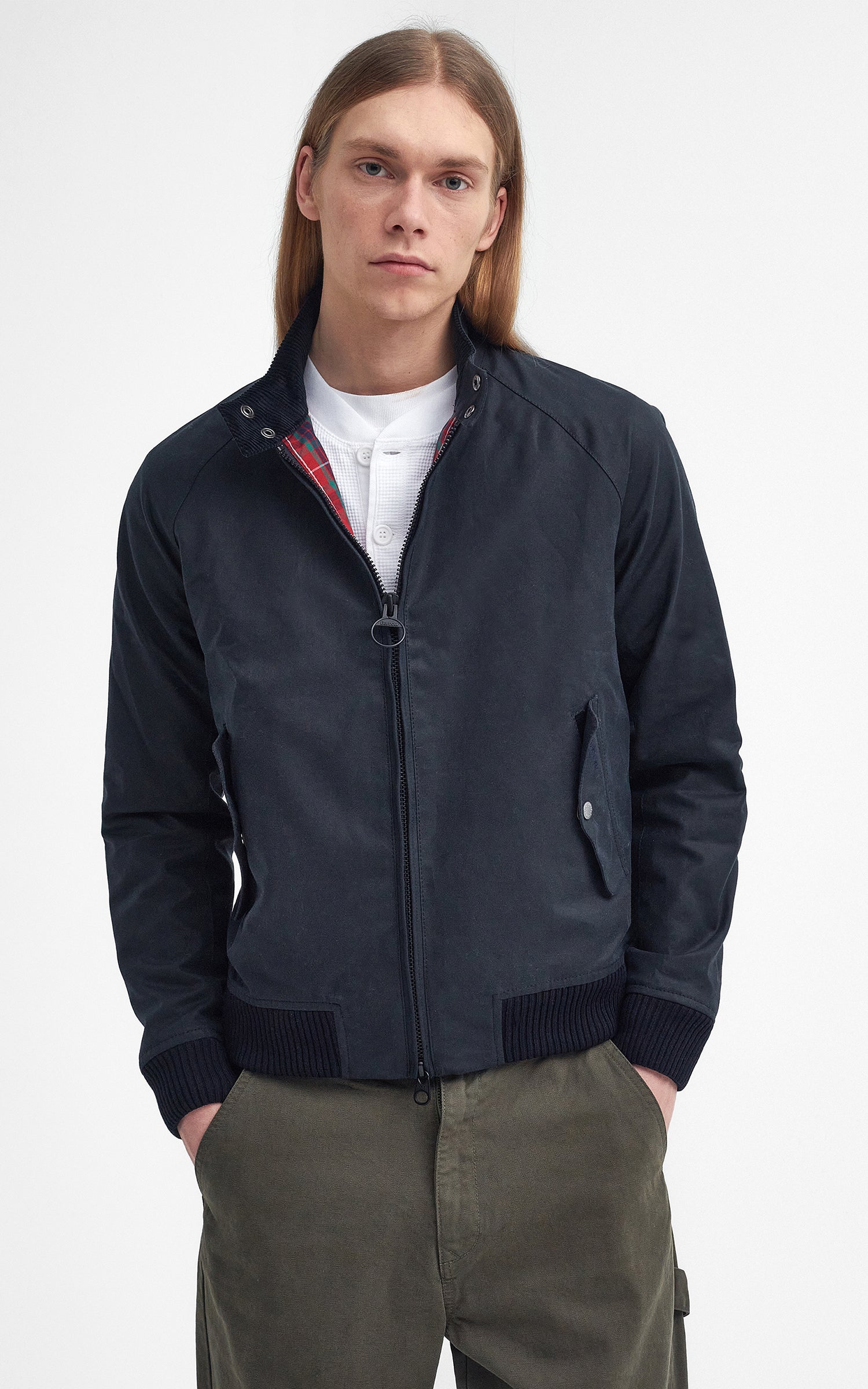 Barbour x Baracuta Porton Wax Jacket Navy