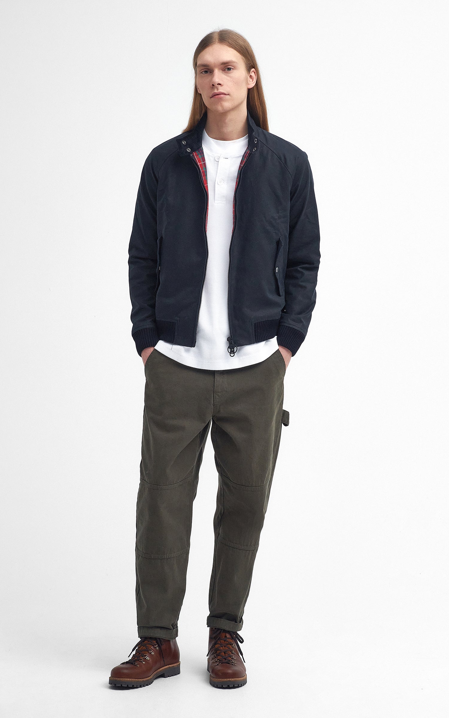 Barbour x Baracuta Porton Wax Jacket Navy
