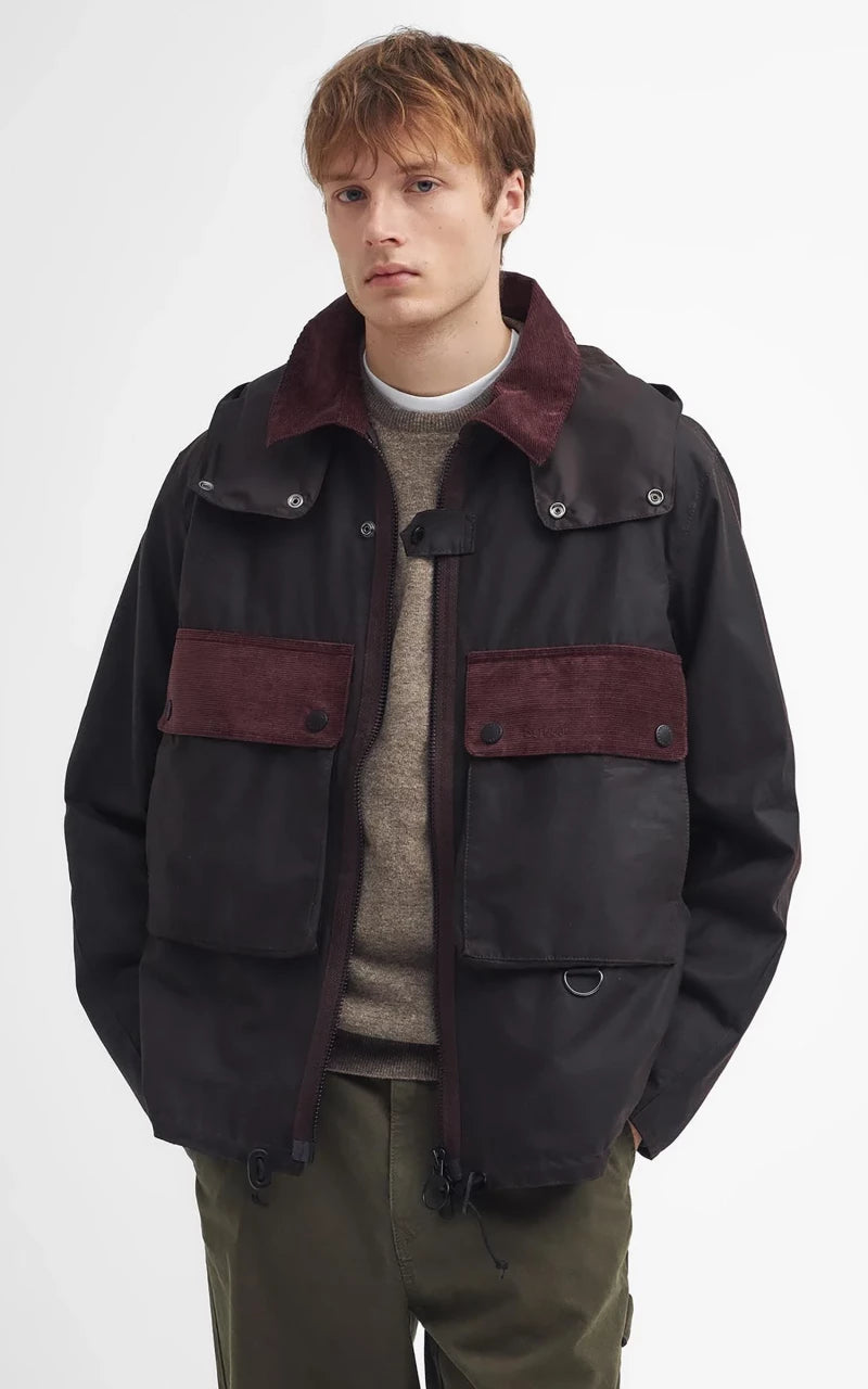 Barbour Re-Engineered Waxed Spey Jacket Rustic