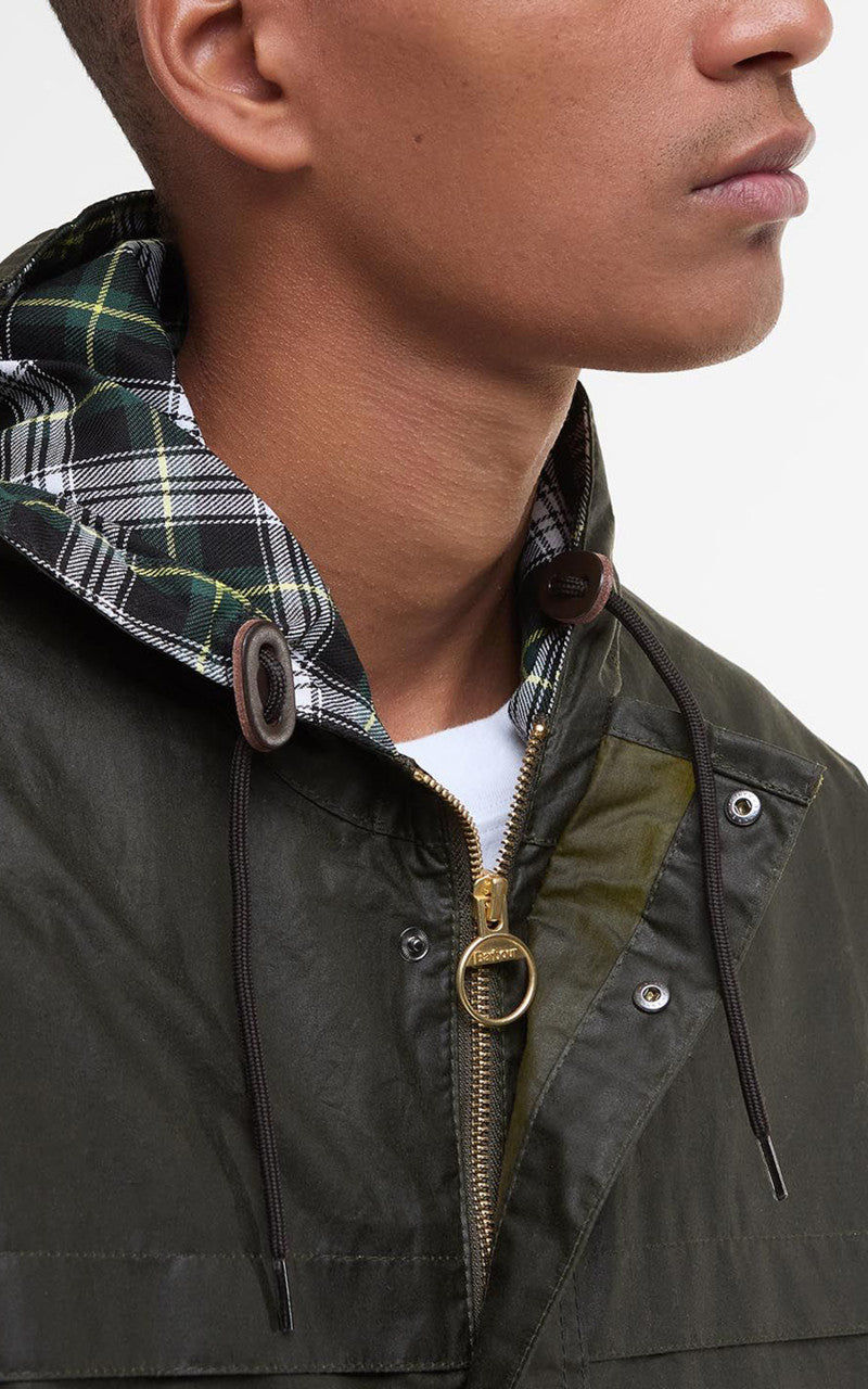 Barbour Modified Durham Waxed Jacket Archive Olive