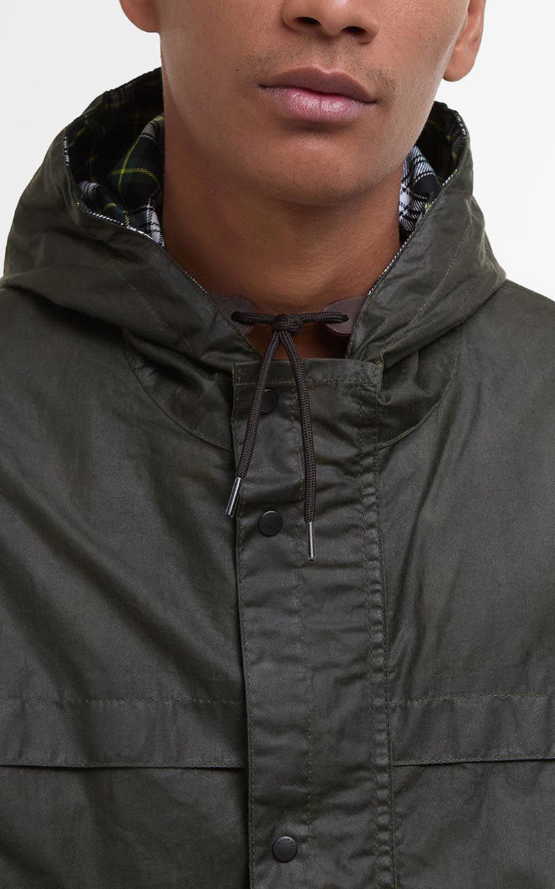 Barbour Modified Durham Waxed Jacket Archive Olive