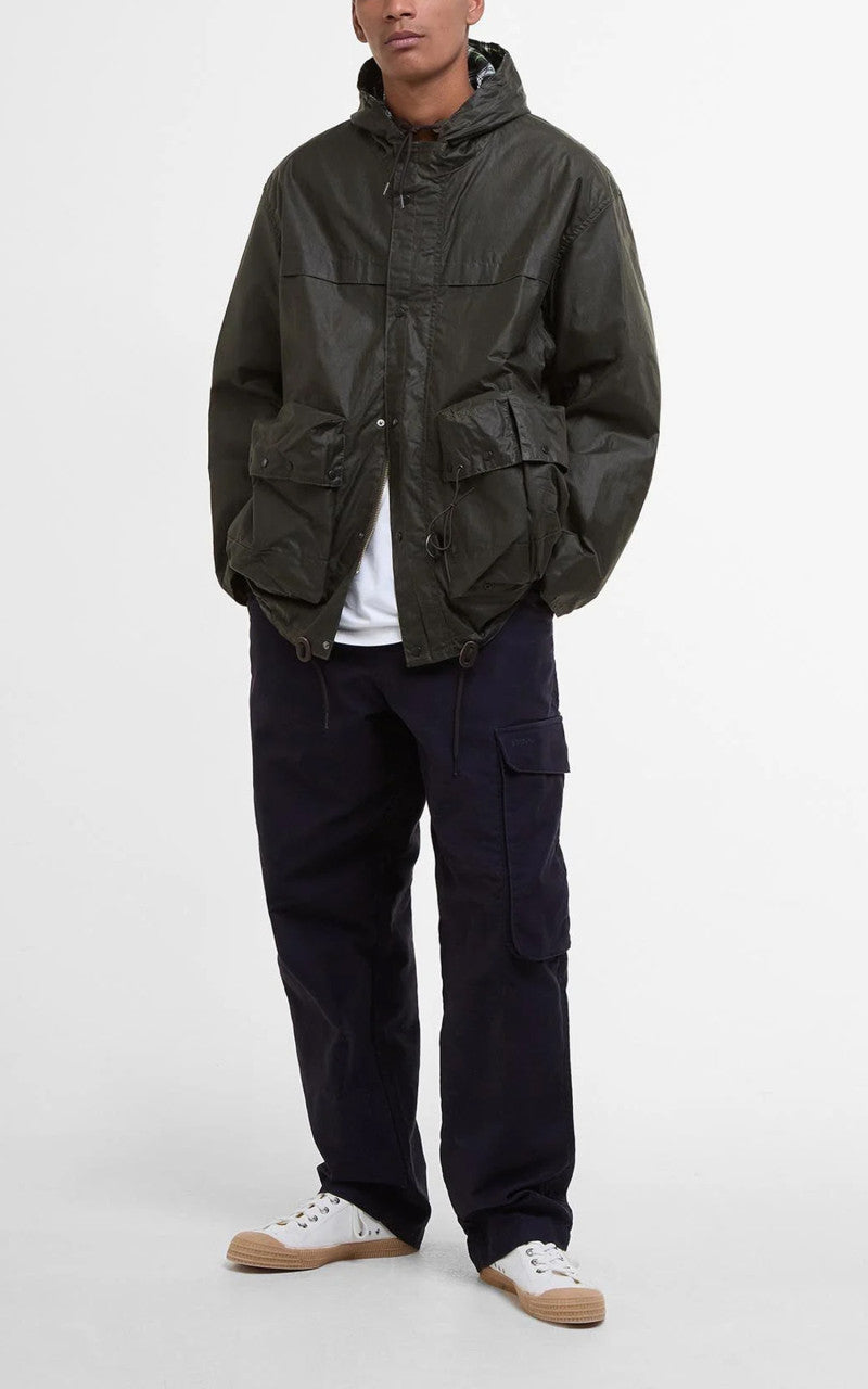 Barbour Modified Durham Waxed Jacket Archive Olive