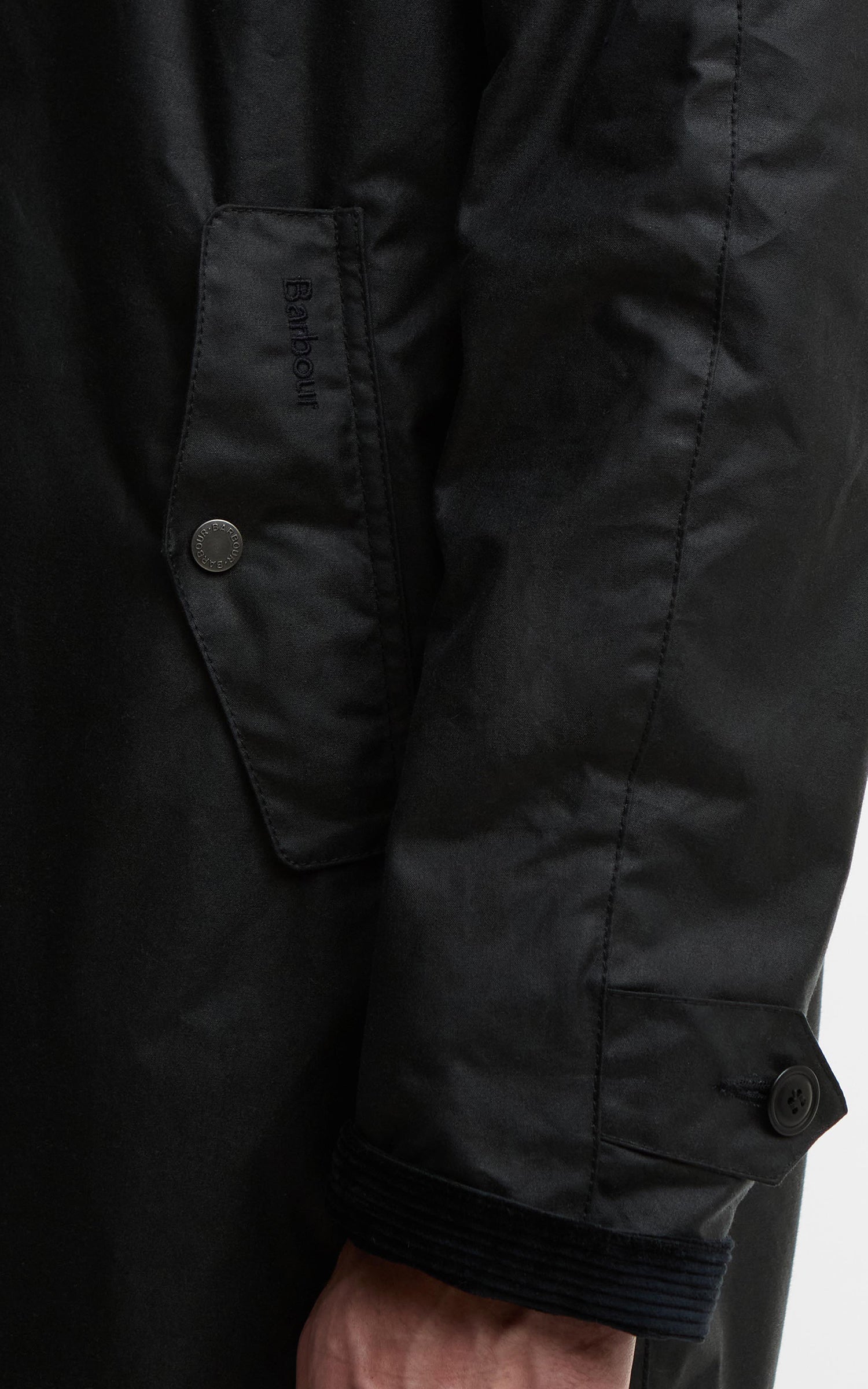 Barbour x Baracuta Car Coat Tyne Waxed Navy