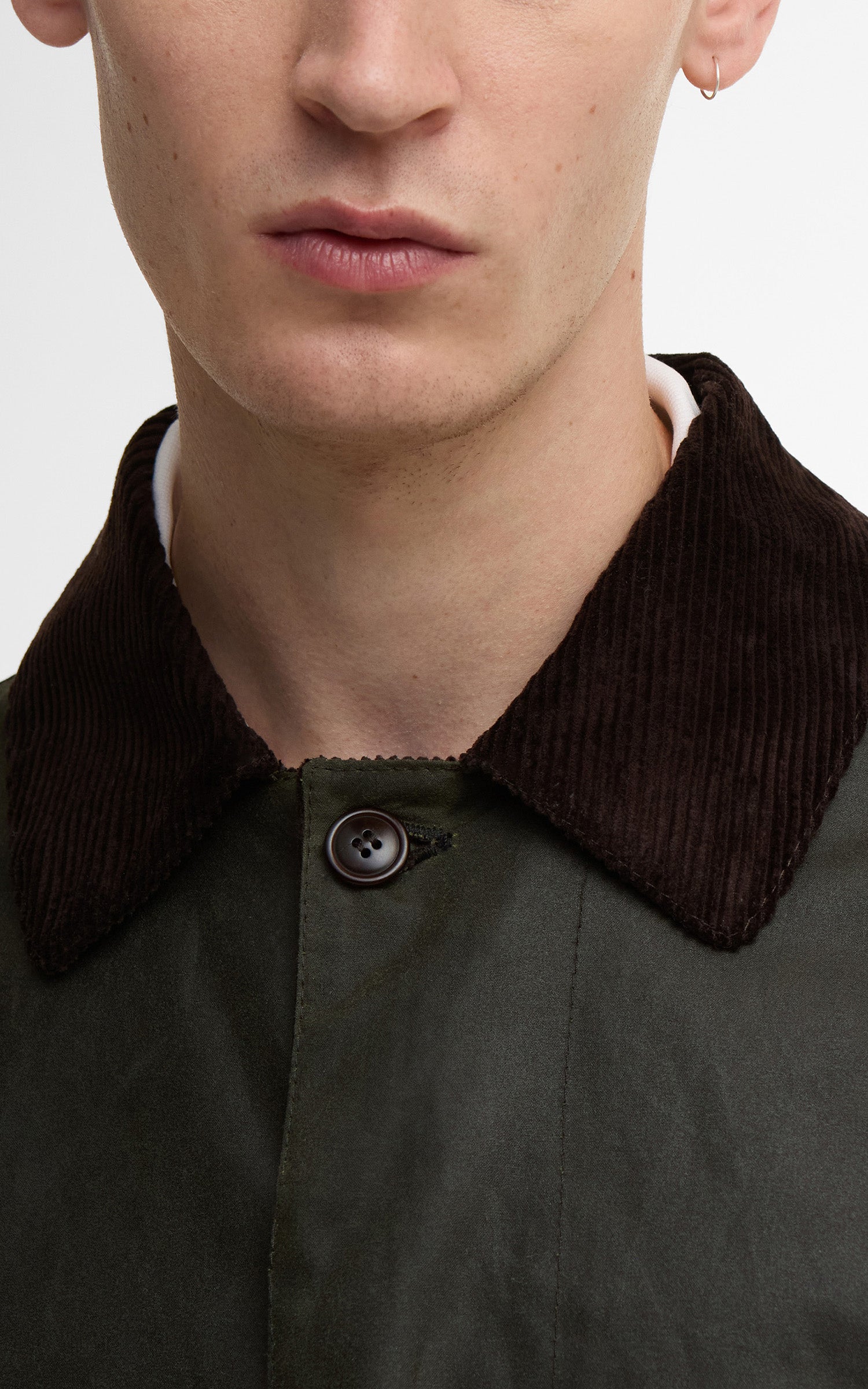 Barbour x Baracuta Car Coat Tyne Waxed Archive Olive