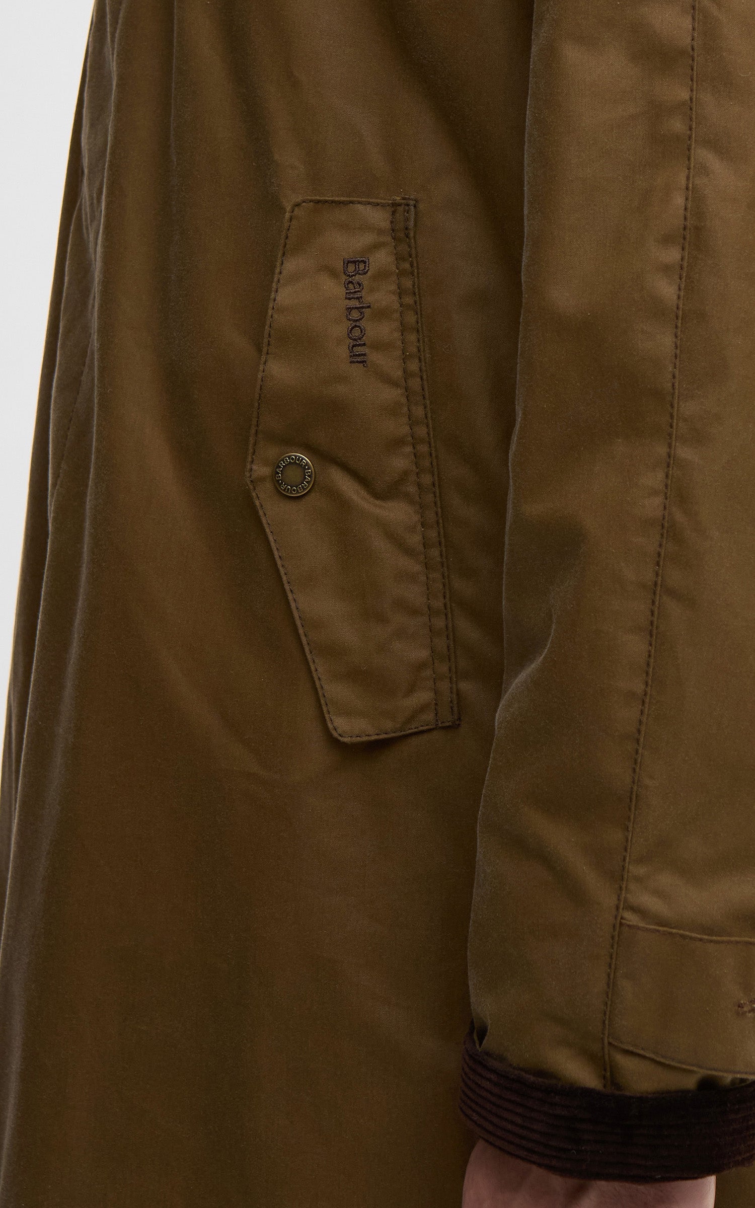 Barbour x Baracuta Car Coat Tyne Waxed Sandstone