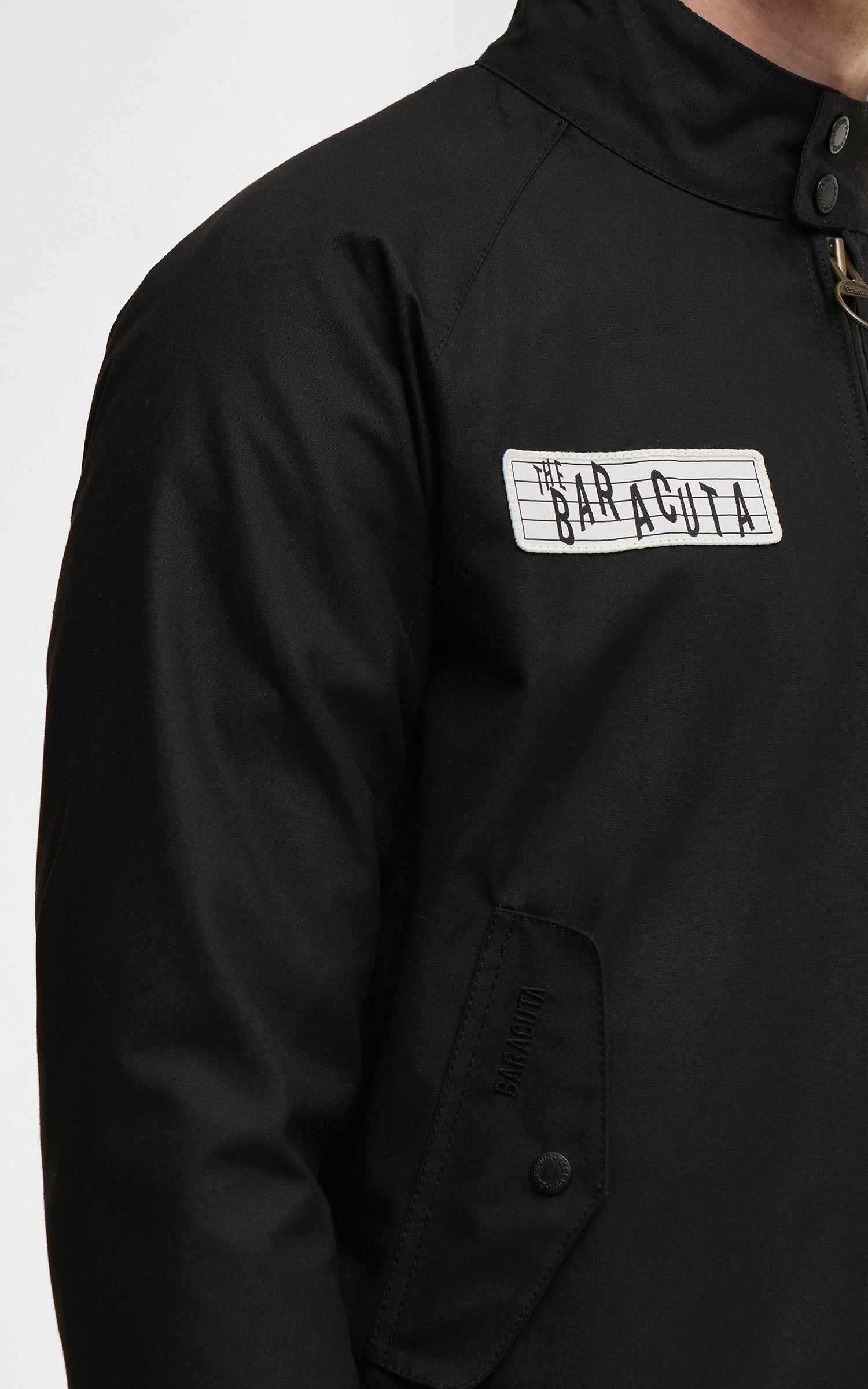 Barbour x Baracuta Badged Porton Wax Jacket Black