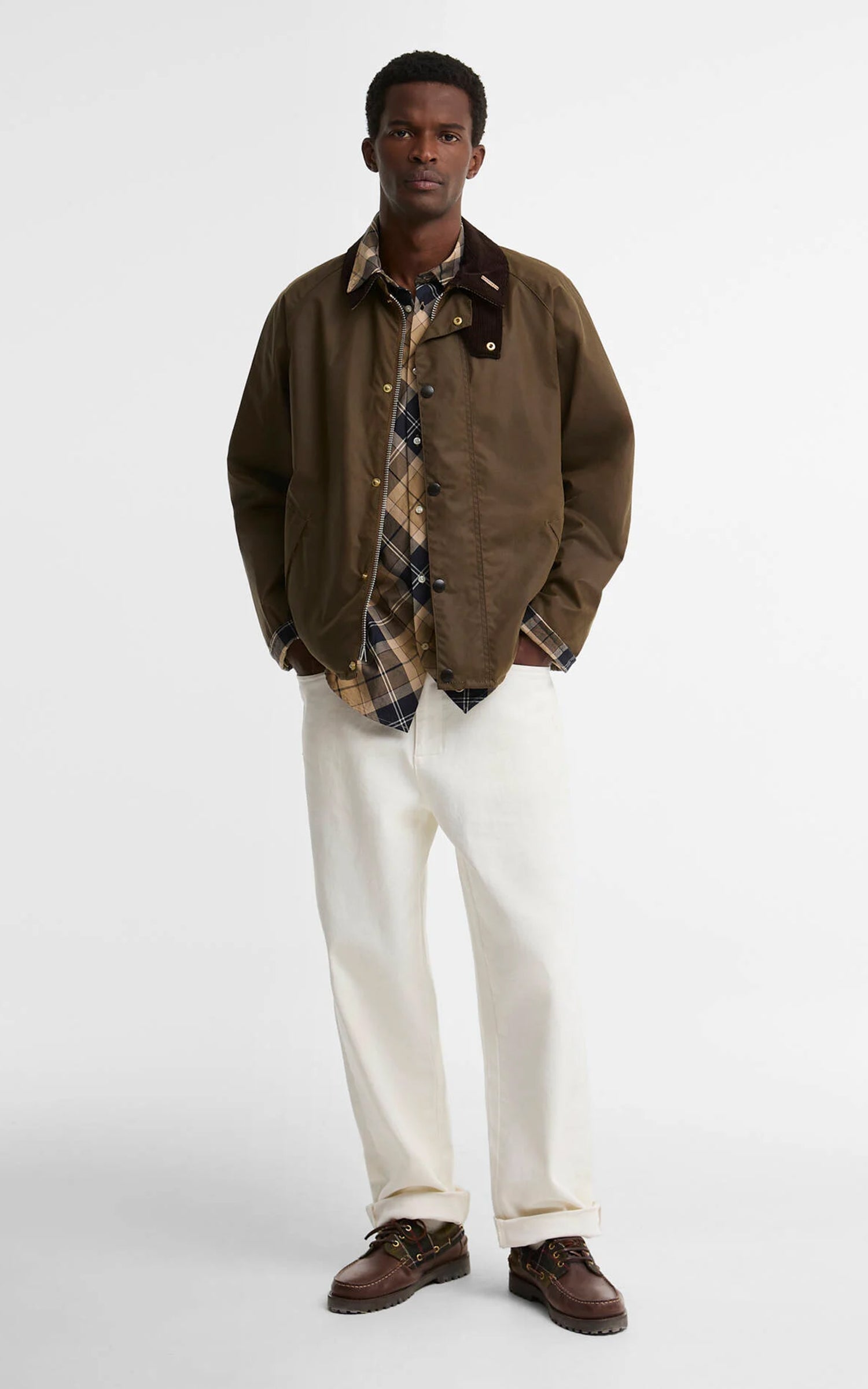Barbour Icons Transport Wax Jacket Brown