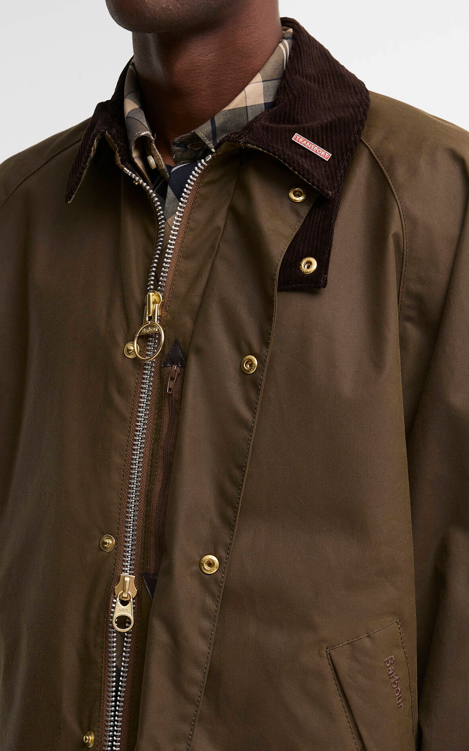 Barbour Icons Transport Wax Jacket Brown