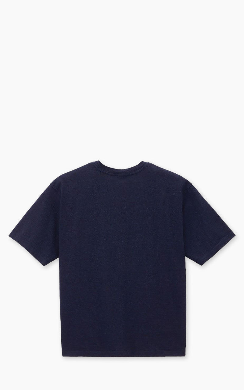 Momotaro Jeans MXTS1033 Yarn Dyed S/S T-Shirt Indigo 6.6oz