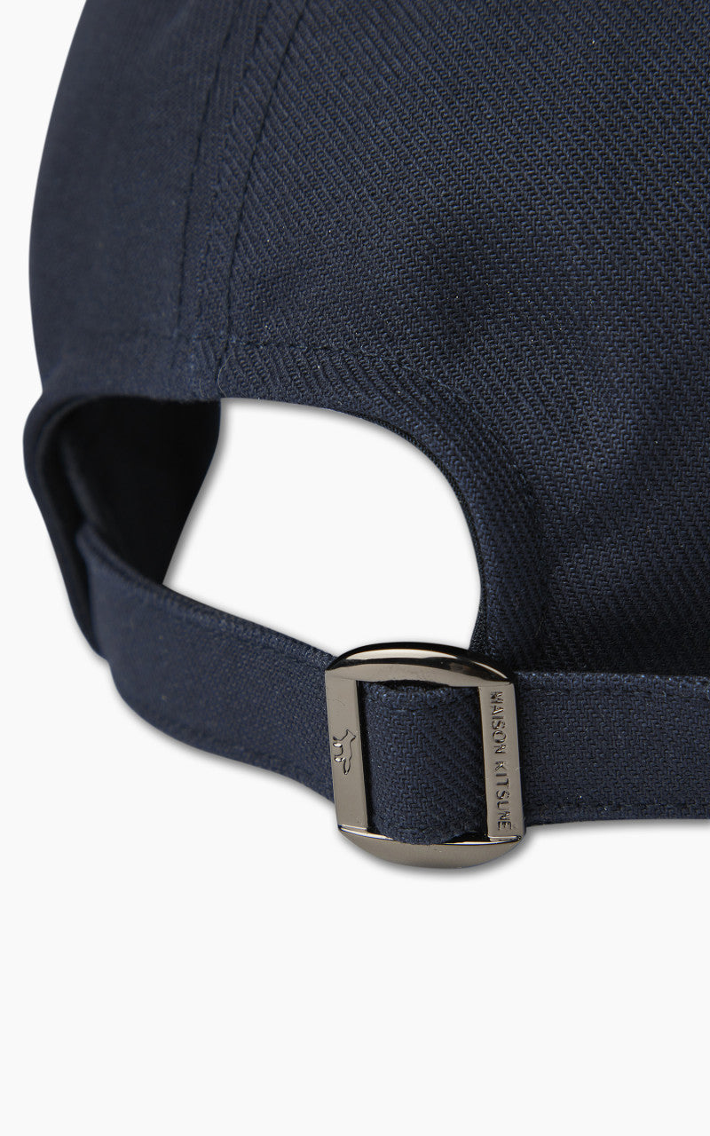 Maison Kitsuné Large Fox Head Embroidery 6P Cap Navy