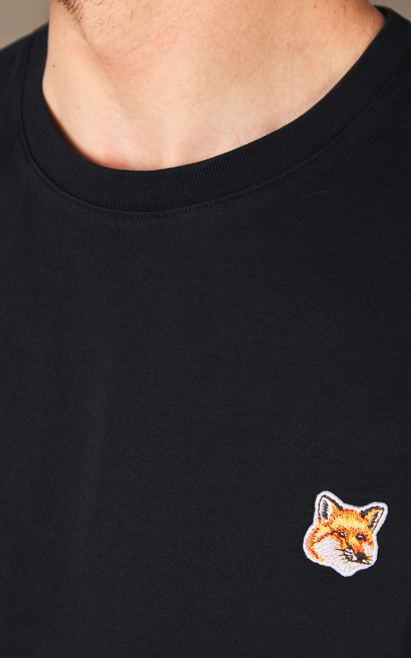 Maison Kitsuné Fox Head Patch Regular T-Shirt Black