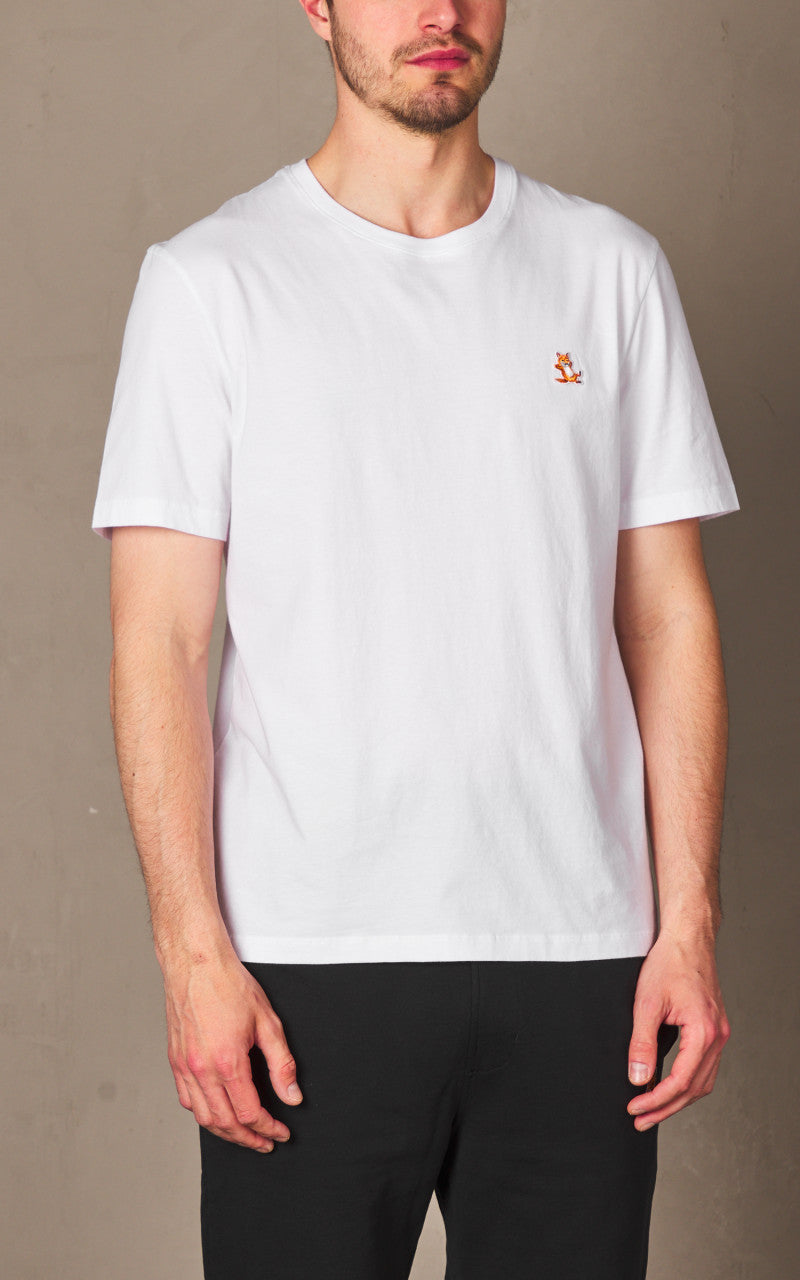 Maison Kitsuné Chillax Fox Patch Regular T-Shirt White