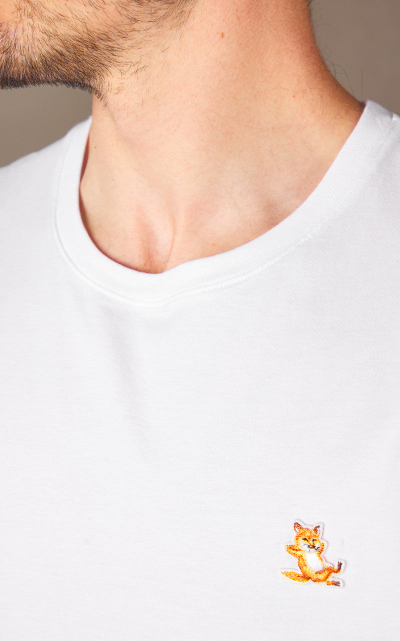 Maison Kitsuné Chillax Fox Patch Regular T-Shirt White