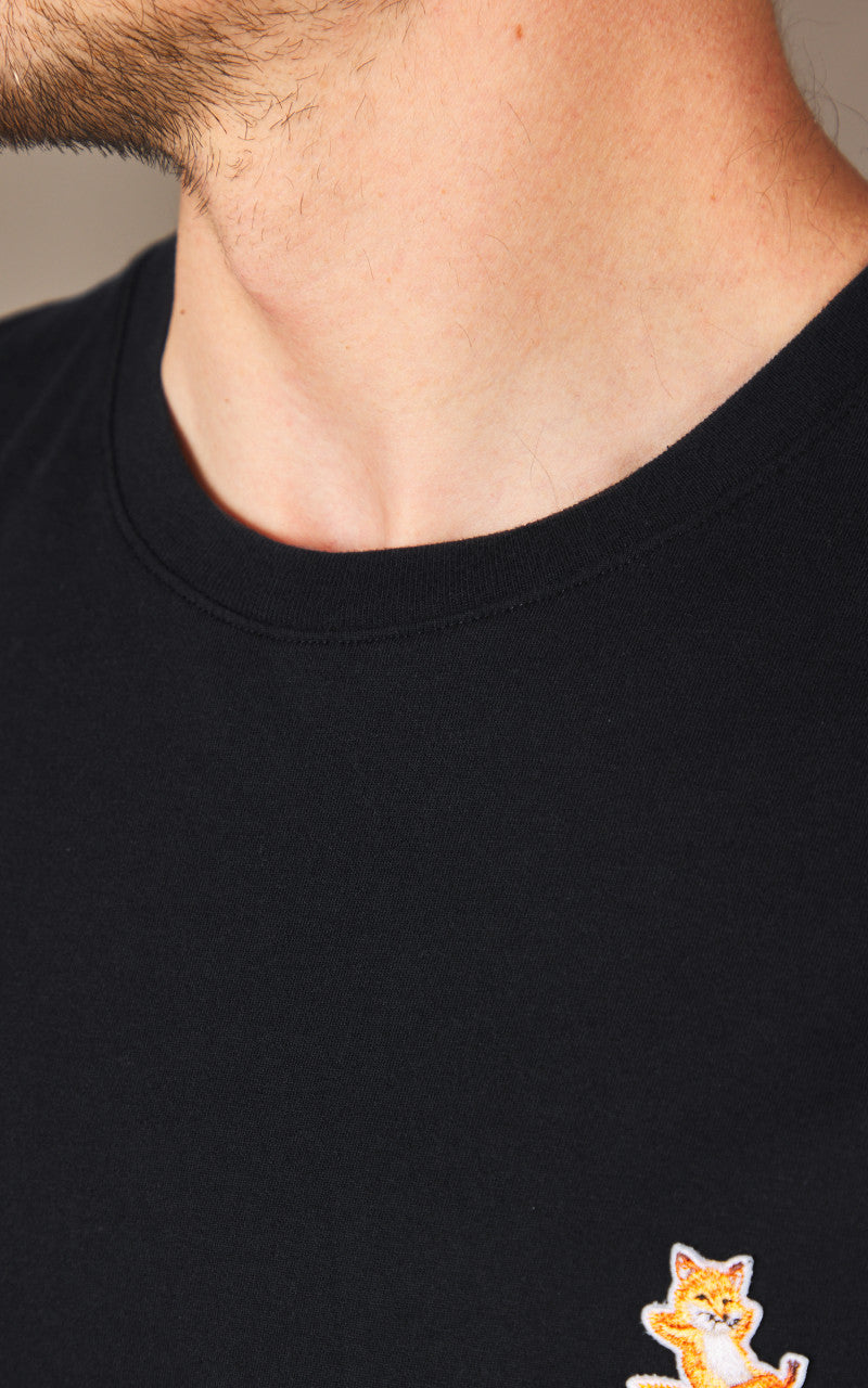 Maison Kitsuné Chillax Fox Patch Regular T-Shirt Black