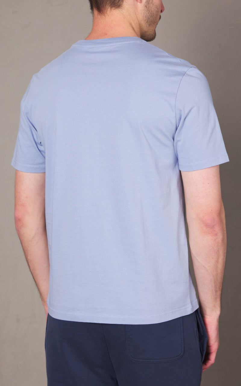 Maison Kitsuné Chillax Fox Patch Regular T-Shirt Beat Blue