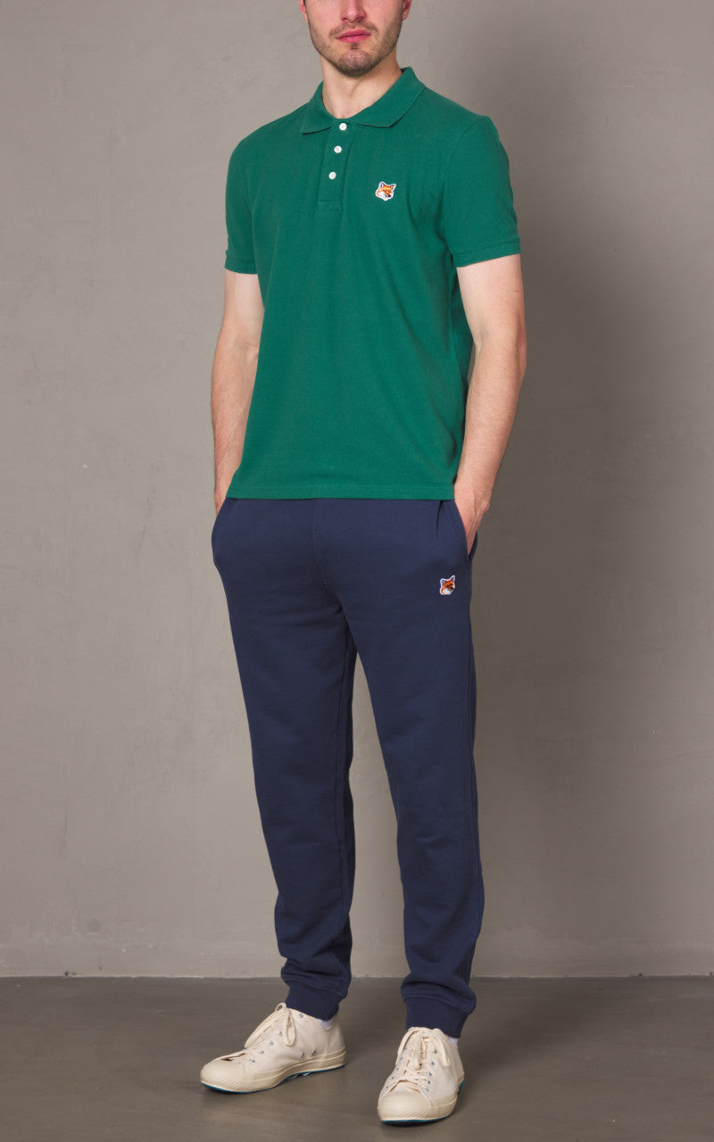 Maison Kitsuné Fox Head Patch Regular Polo Pine