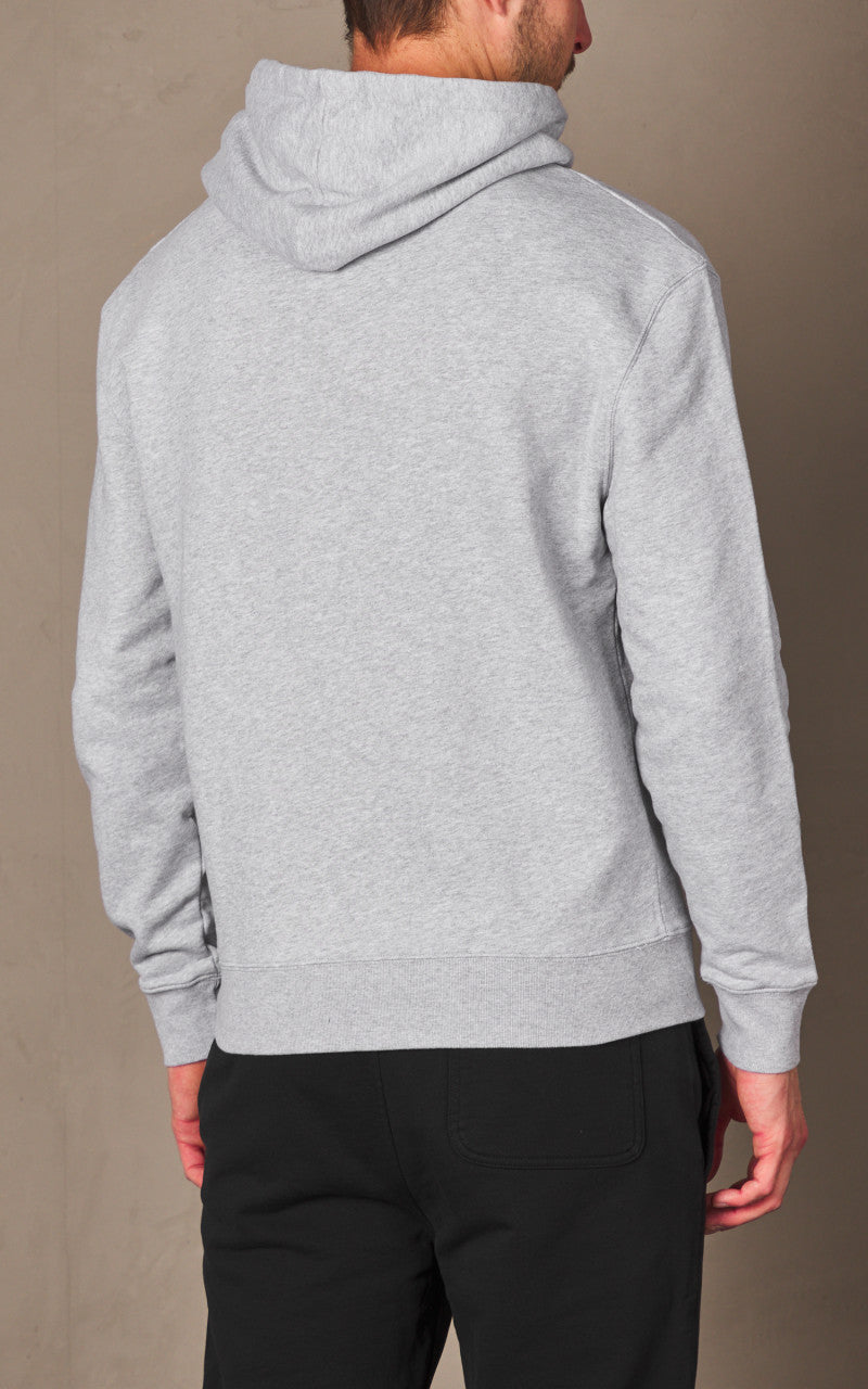 Maison Kitsuné Fox Head Patch Regular Hoodie Light Grey Melange