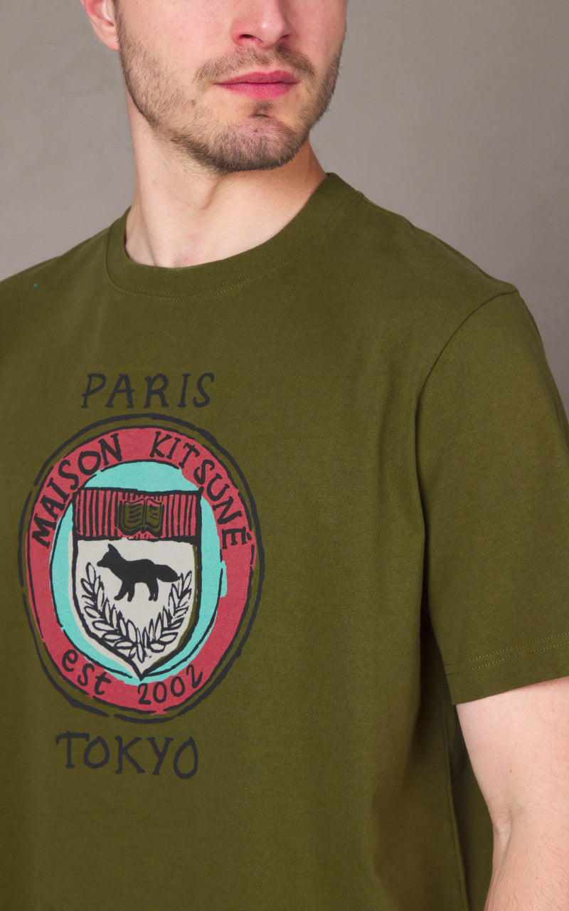 Maison Kitsuné City Coins Comfort T-Shirt Military Green